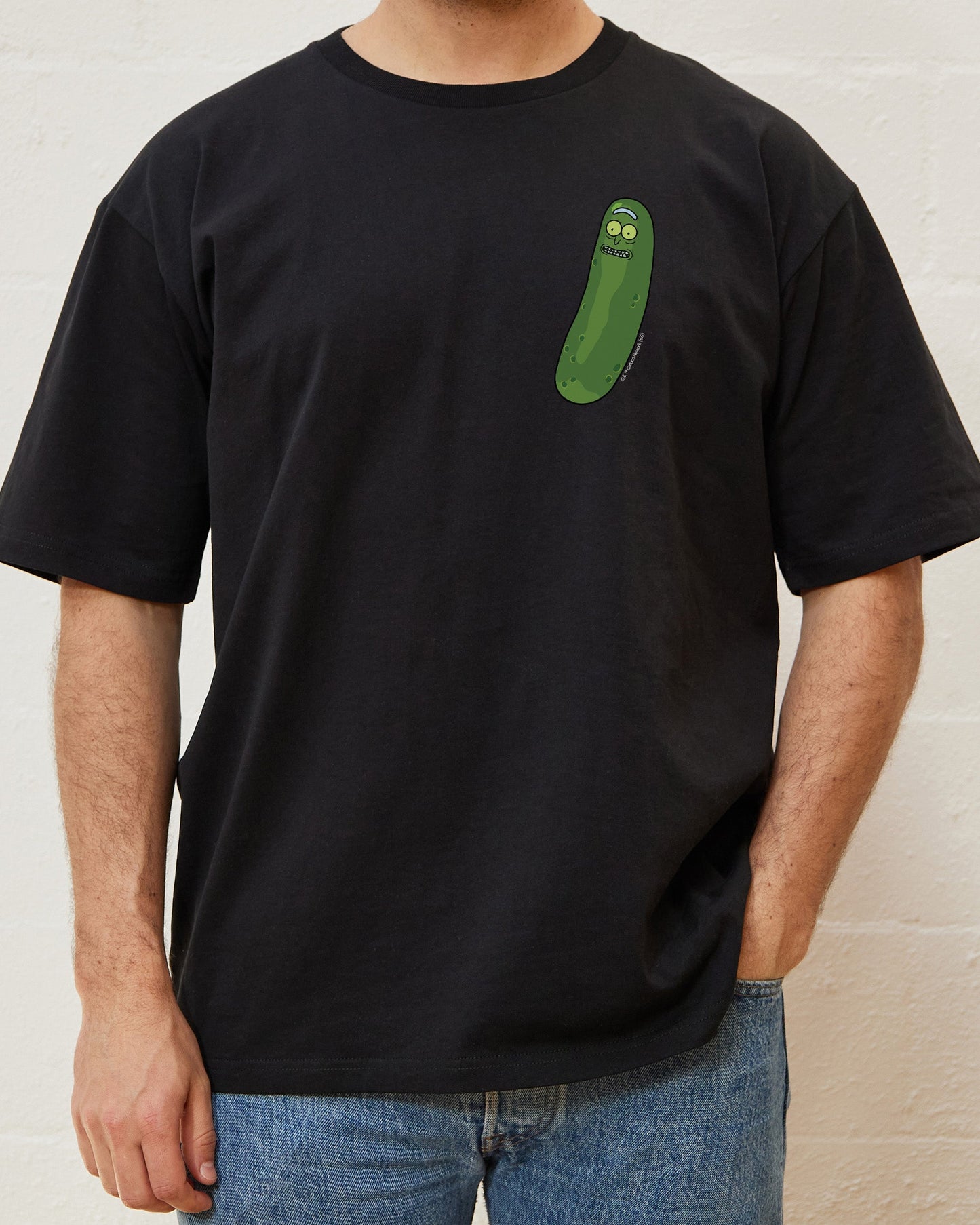 Pickle Rick Mini Print Tee Unisex T-shirt, Sweatshirt, Hoodie, Long Sleeve Tee - T-Shirt, Sweatshirt, Hoodie