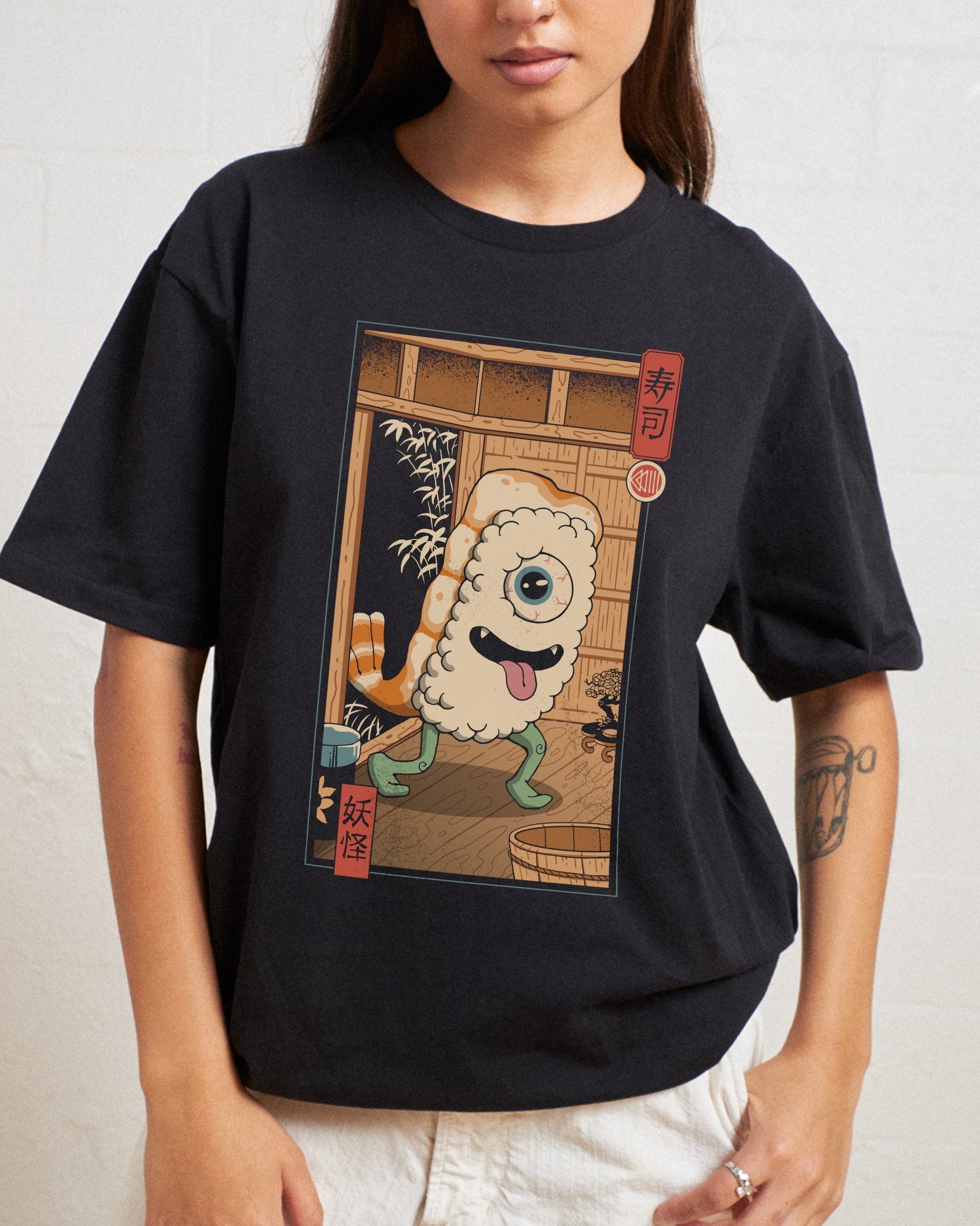 Yokai Sushi in Edo T-Shirt Unisex T-shirt, Sweatshirt, Hoodie, Long Sleeve Tee - T-Shirt, Sweatshirt, Hoodie