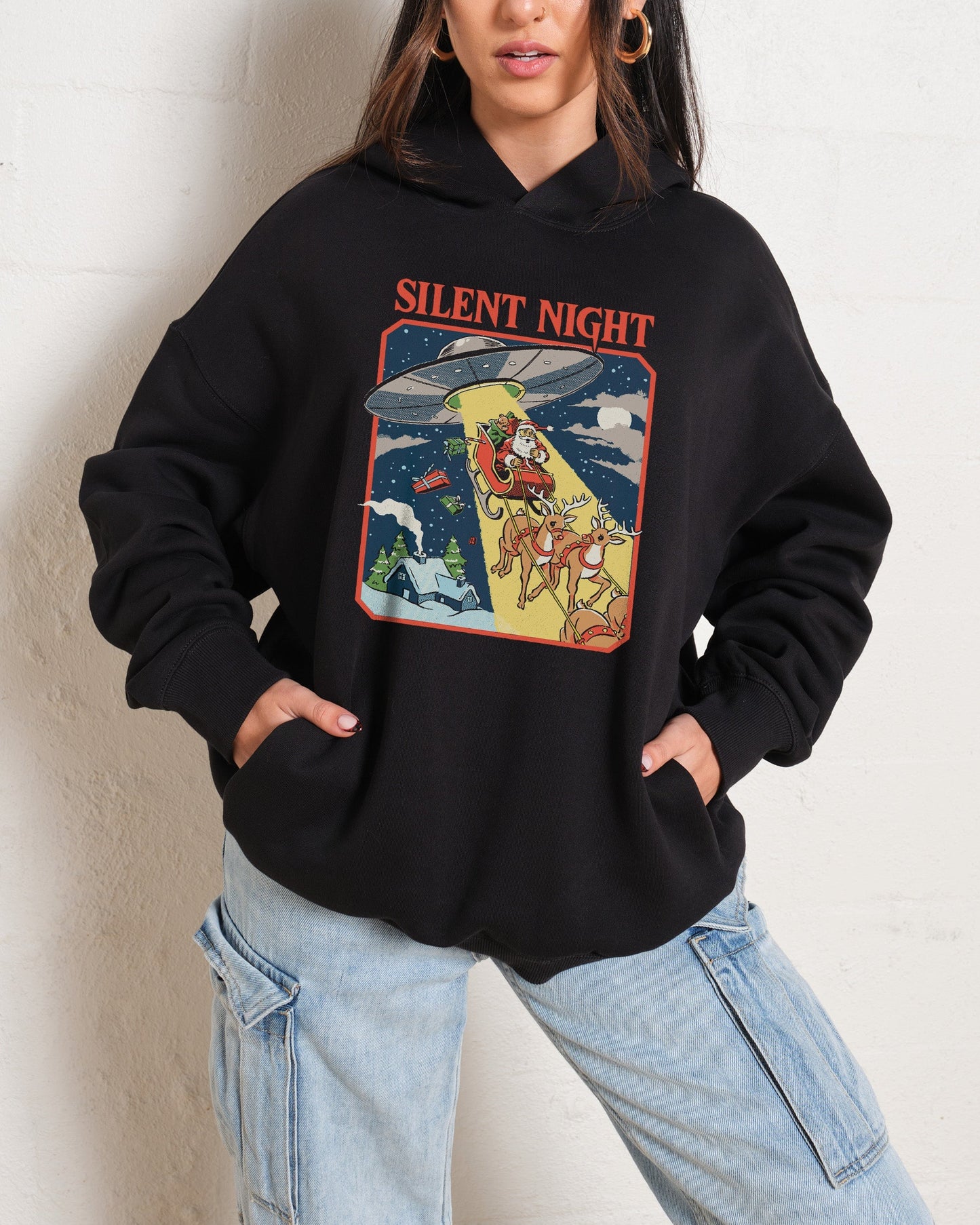 Silent Night Hoodie Unisex T-shirt, Sweatshirt, Hoodie, Long Sleeve Tee - T-Shirt, Sweatshirt, Hoodie