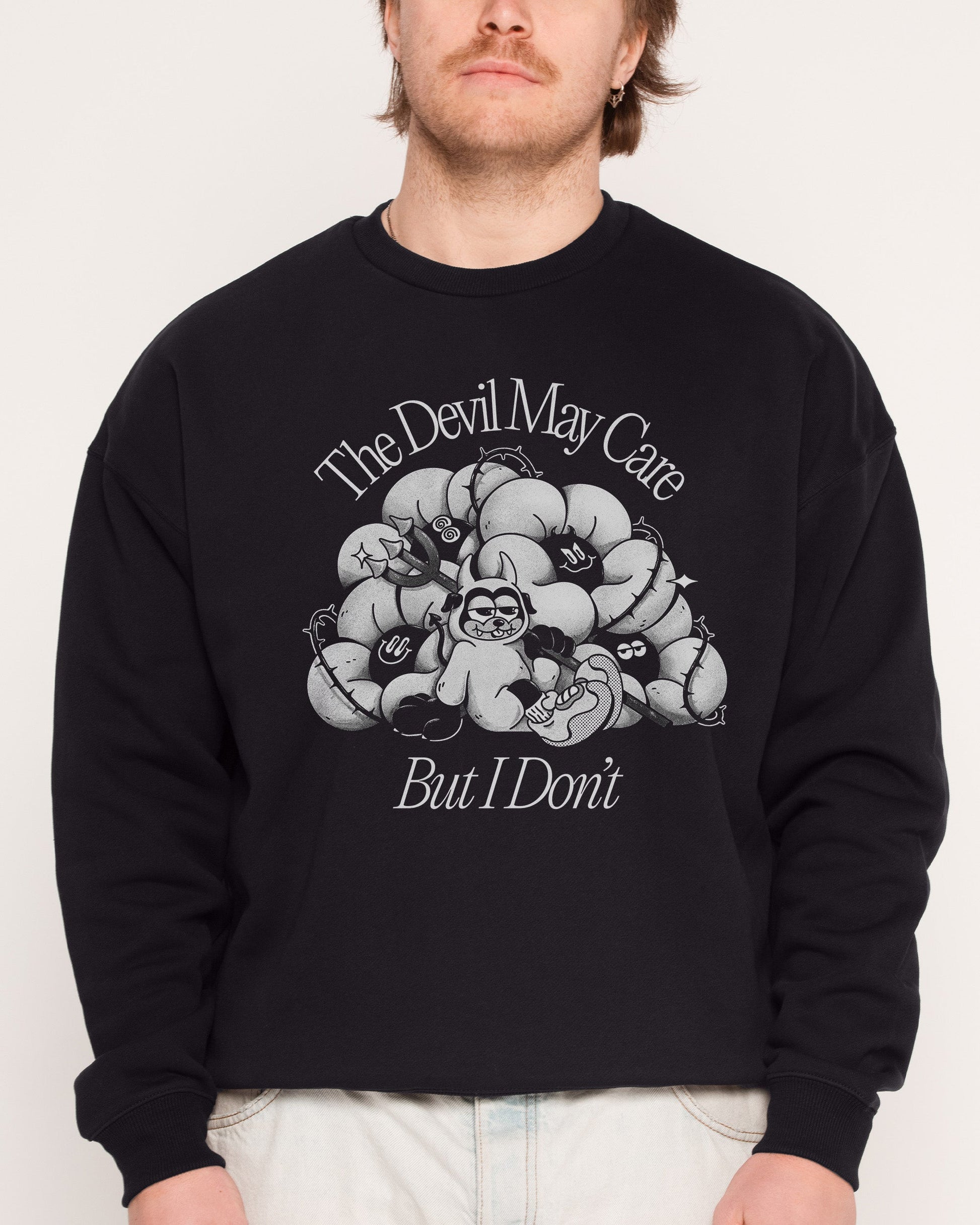 Devil May Care Sweatshirt Unisex T-shirt, Sweatshirt, Hoodie, Long Sleeve Tee - T-Shirt, Sweatshirt, Hoodie