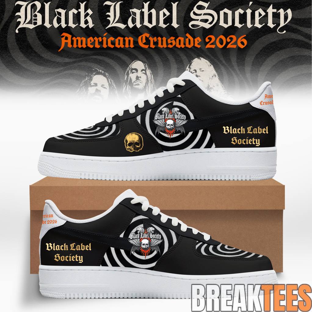 Black Label Society American Crusade Tour 2026 Special Air Force 1 Unisex T-shirt, Sweatshirt, Hoodie, Long Sleeve Tee - T-Shirt, Sweatshirt, Hoodie