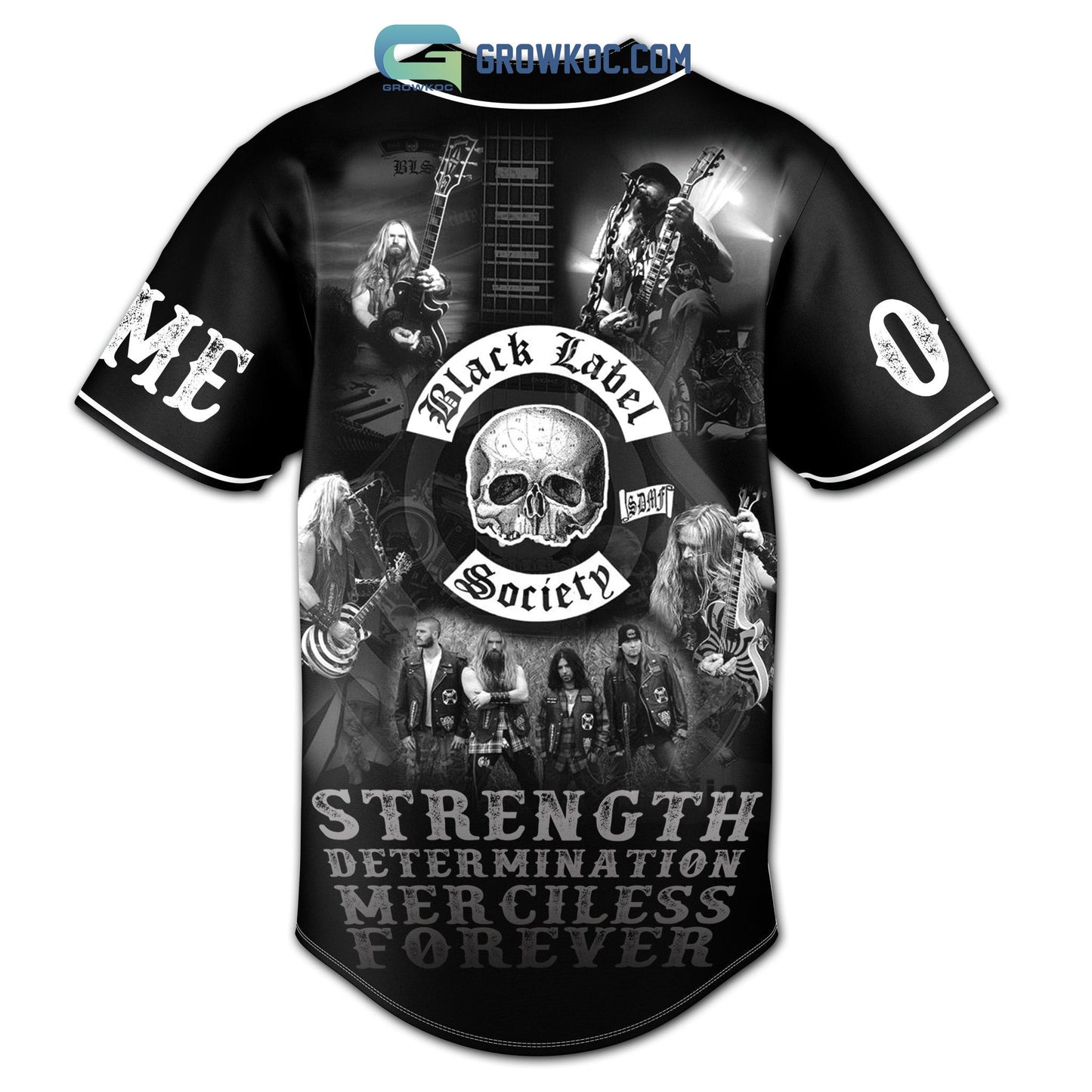 Black Label Society Parade Of The Dead Personalized Baseball Jersey baseball jersey product view 3
