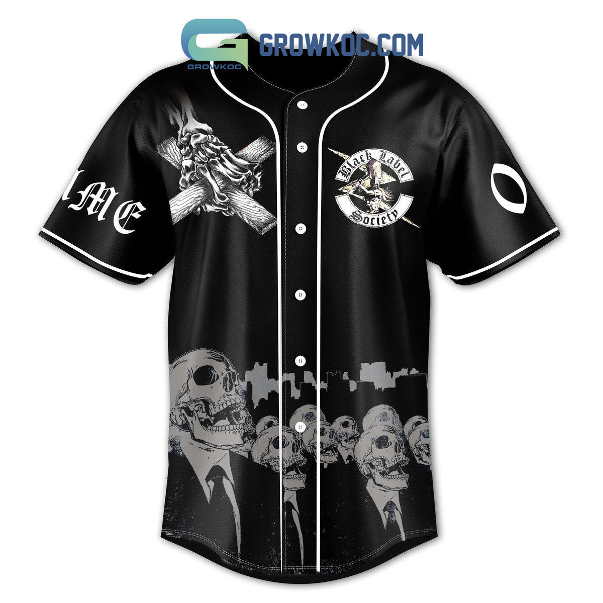 Black Label Society The Song Remains Not The Same Personalized Baseball Jersey baseball jersey product view 2