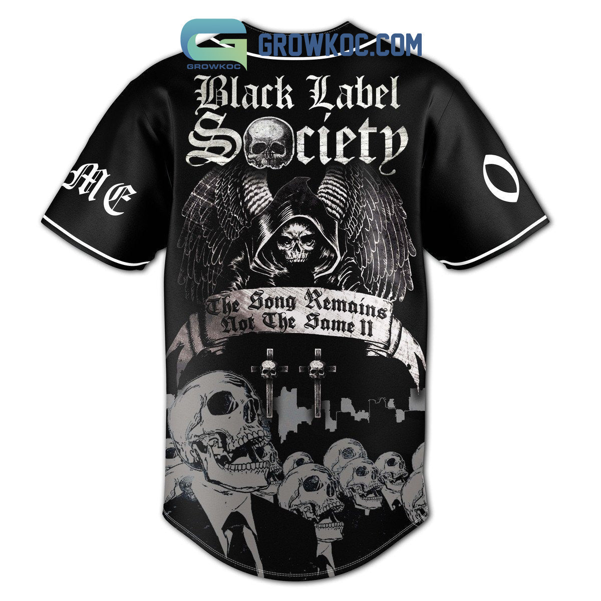 Black Label Society The Song Remains Not The Same Personalized Baseball Jersey baseball jersey product view 3