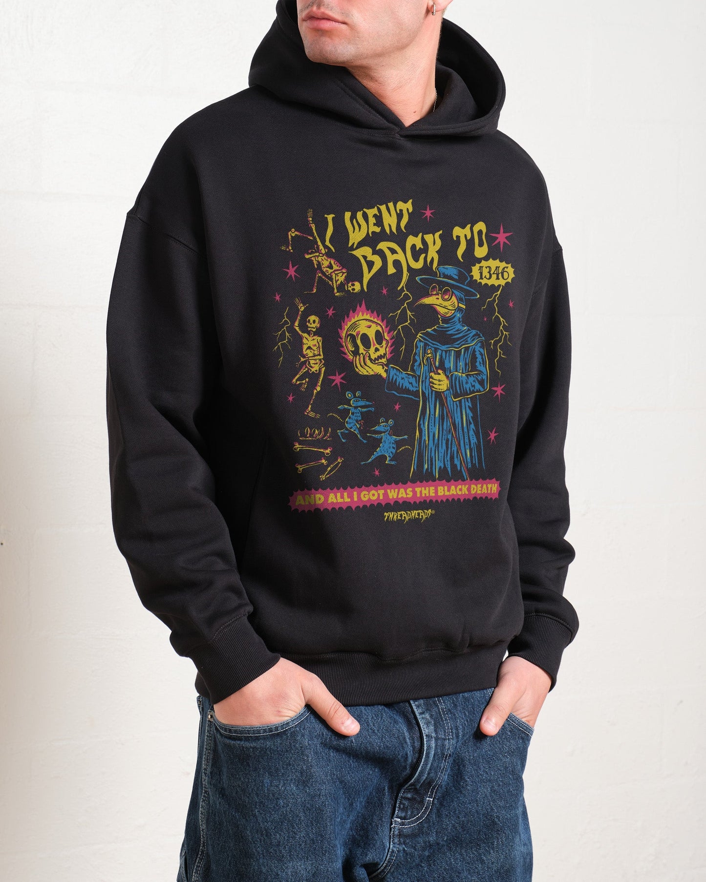 Black Death Hoodie Unisex T-shirt, Sweatshirt, Hoodie, Long Sleeve Tee - T-Shirt, Sweatshirt, Hoodie