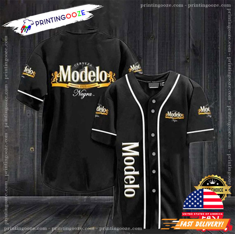 Black Modelo Negra Beer Gift For Beer Lover Baseball Jersey baseball jersey product view 1
