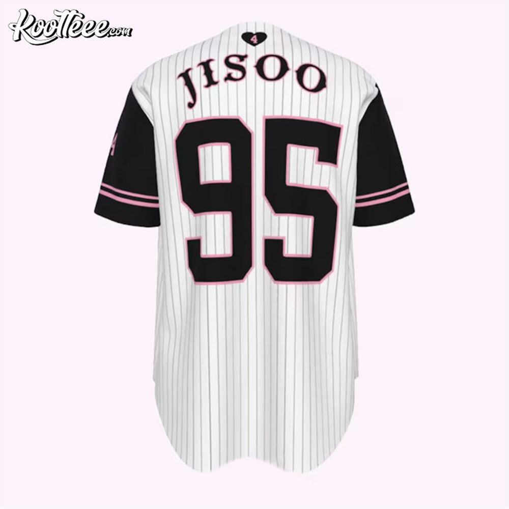 Black Pink Kpop Custom Baseball Jersey baseball jersey product view 2