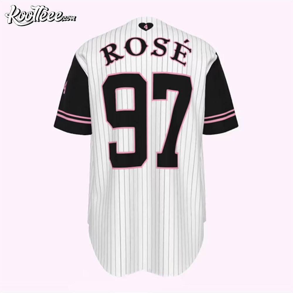 Black Pink Kpop Custom Baseball Jersey baseball jersey product view 4