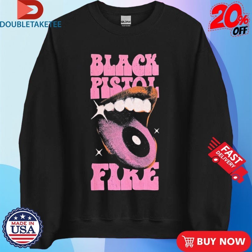Black Pistol Fire Tongue Eye - Adult & Kids T-Shirts, Sweatshirts & Hoodies apparel design preview 3