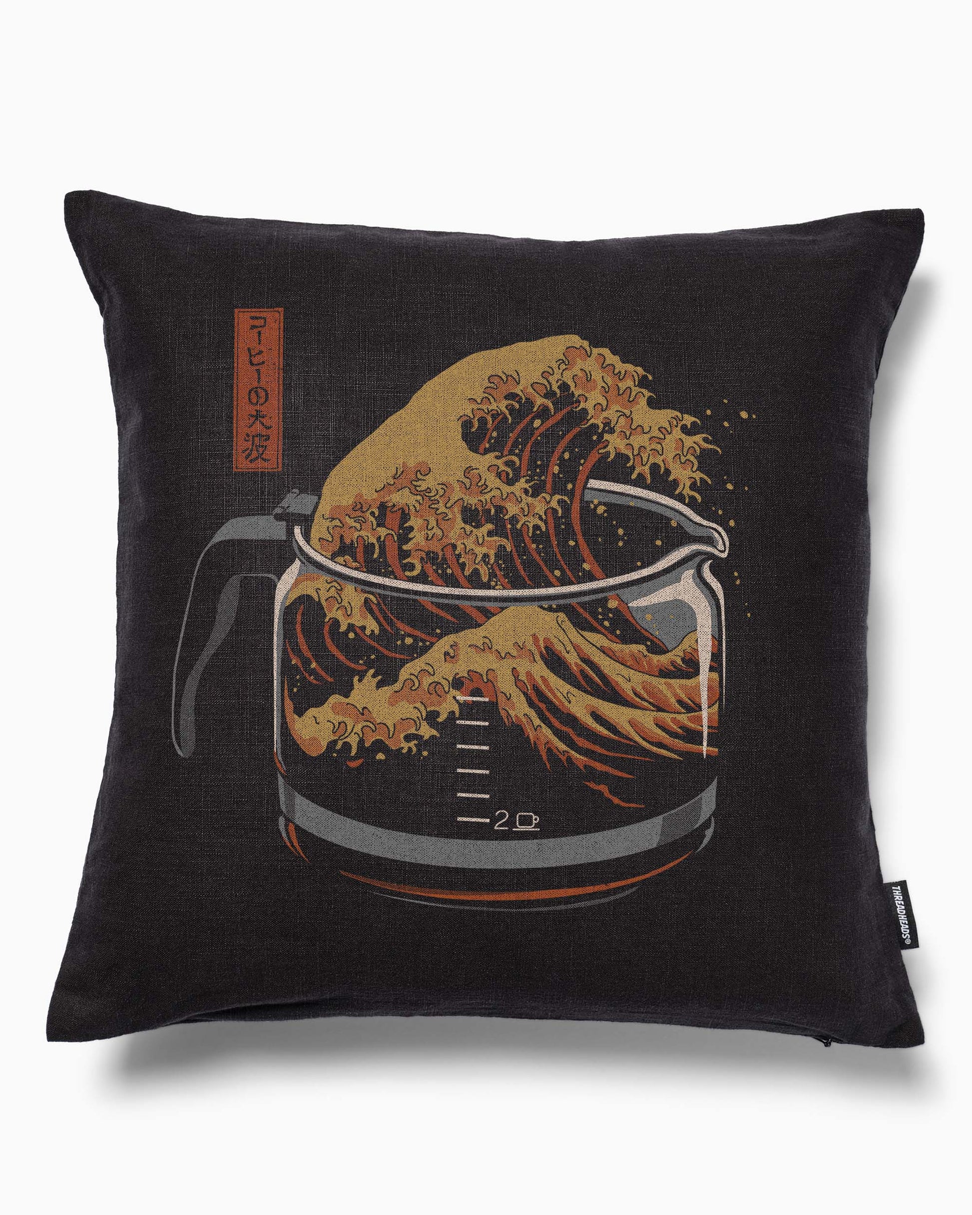 The Great Wave of Coffee Cushion Unisex T-shirt, Sweatshirt, Hoodie, Long Sleeve Tee - T-Shirt, Sweatshirt, Hoodie
