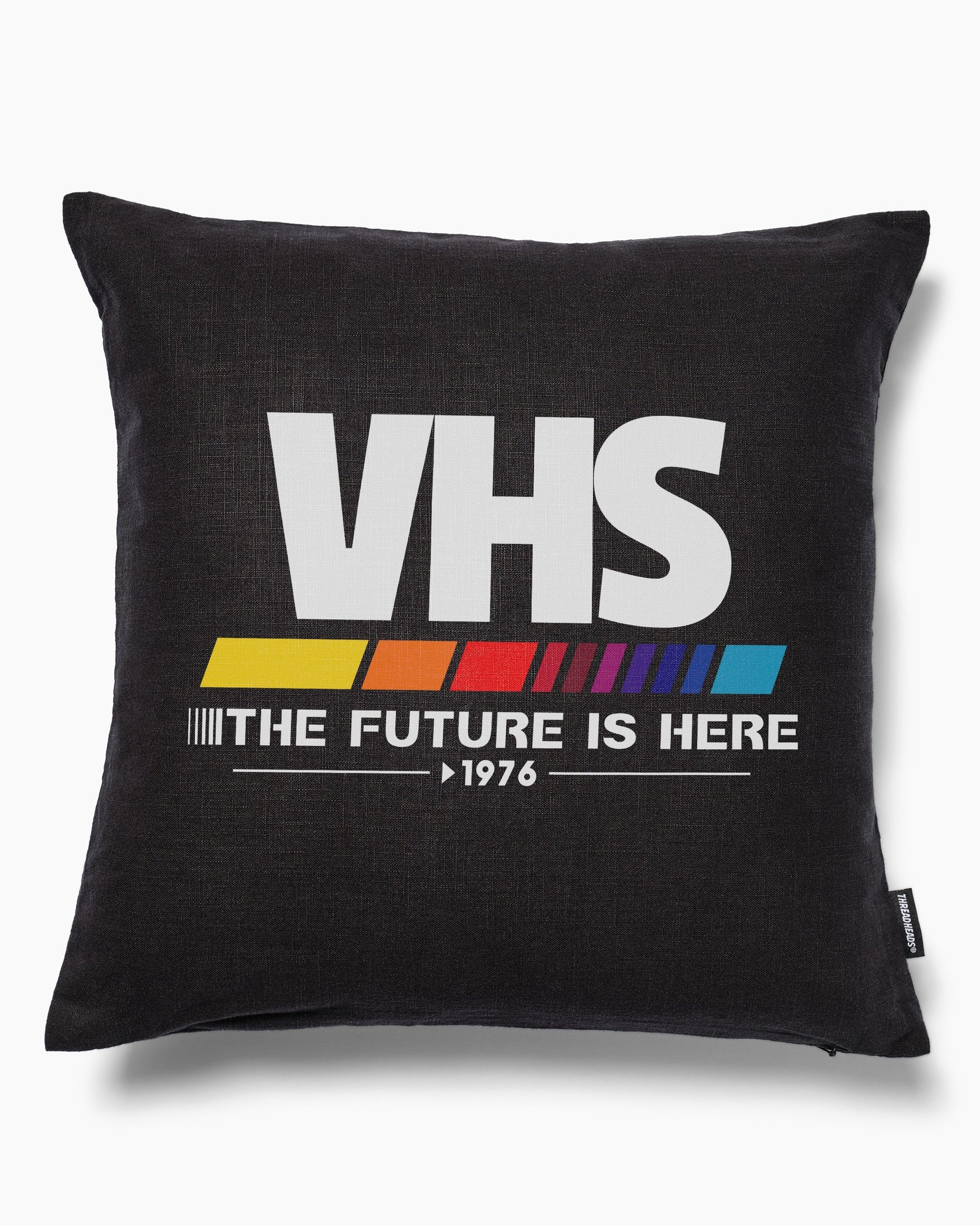 VHS - The Future is Now Cushion Unisex T-shirt, Sweatshirt, Hoodie, Long Sleeve Tee - T-Shirt, Sweatshirt, Hoodie