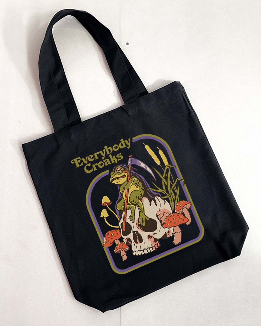 Everybody Croaks Tote Bag Unisex T-shirt, Sweatshirt, Hoodie, Long Sleeve Tee - T-Shirt, Sweatshirt, Hoodie