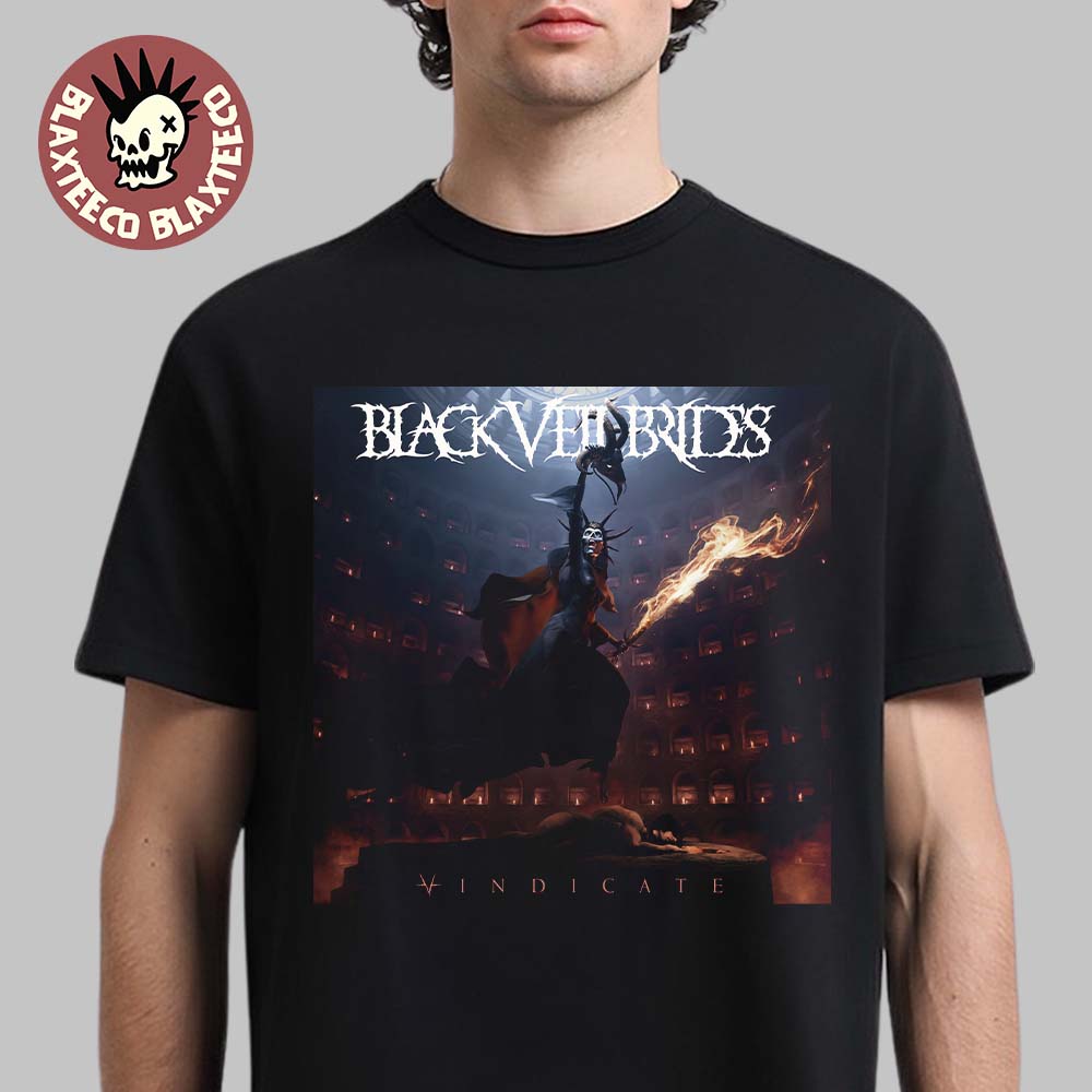 Black Veil Brides Vindicate Album Cover Art T-Shirt Unisex T-shirt, Sweatshirt, Hoodie, Long Sleeve Tee - T-Shirt, Sweatshirt, Hoodie