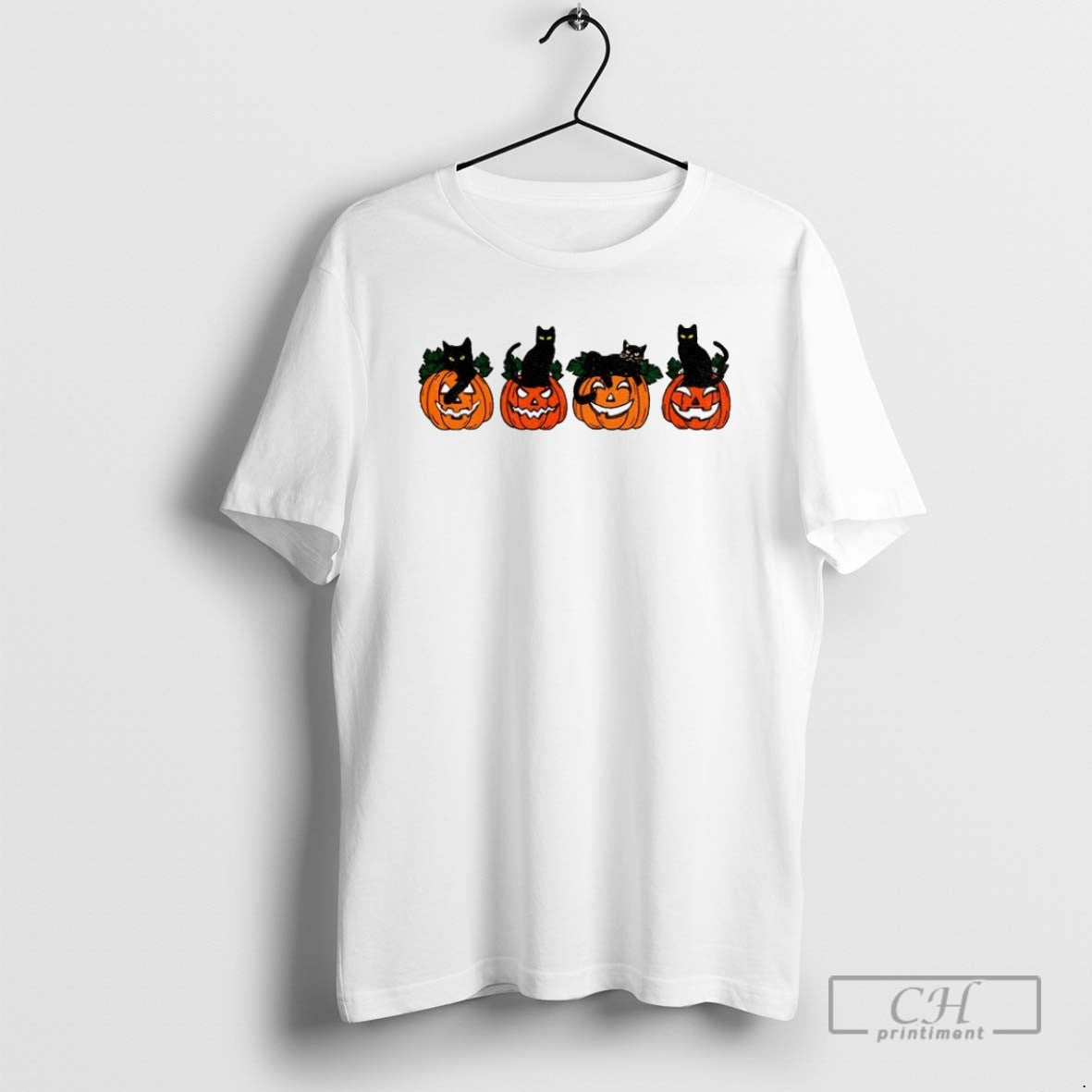 Black Cat Pumpkin Meme Spooky Halloween 2025 T Shirts Unisex T-shirt, Sweatshirt, Hoodie, Long Sleeve Tee - T-Shirt, Sweatshirt, Hoodie