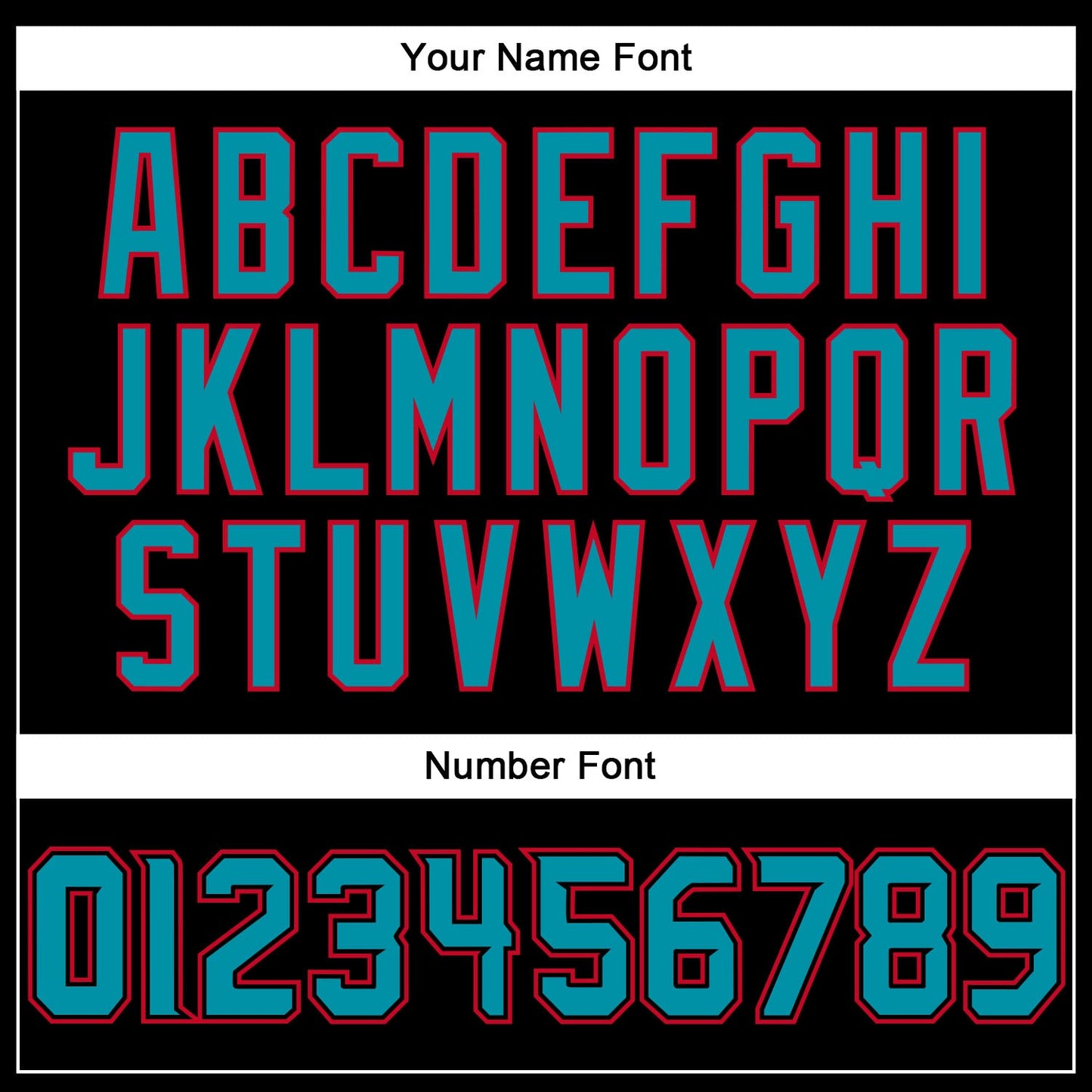 Custom Black Teal-Red Authentic Baseball Jersey baseball jersey product view 5