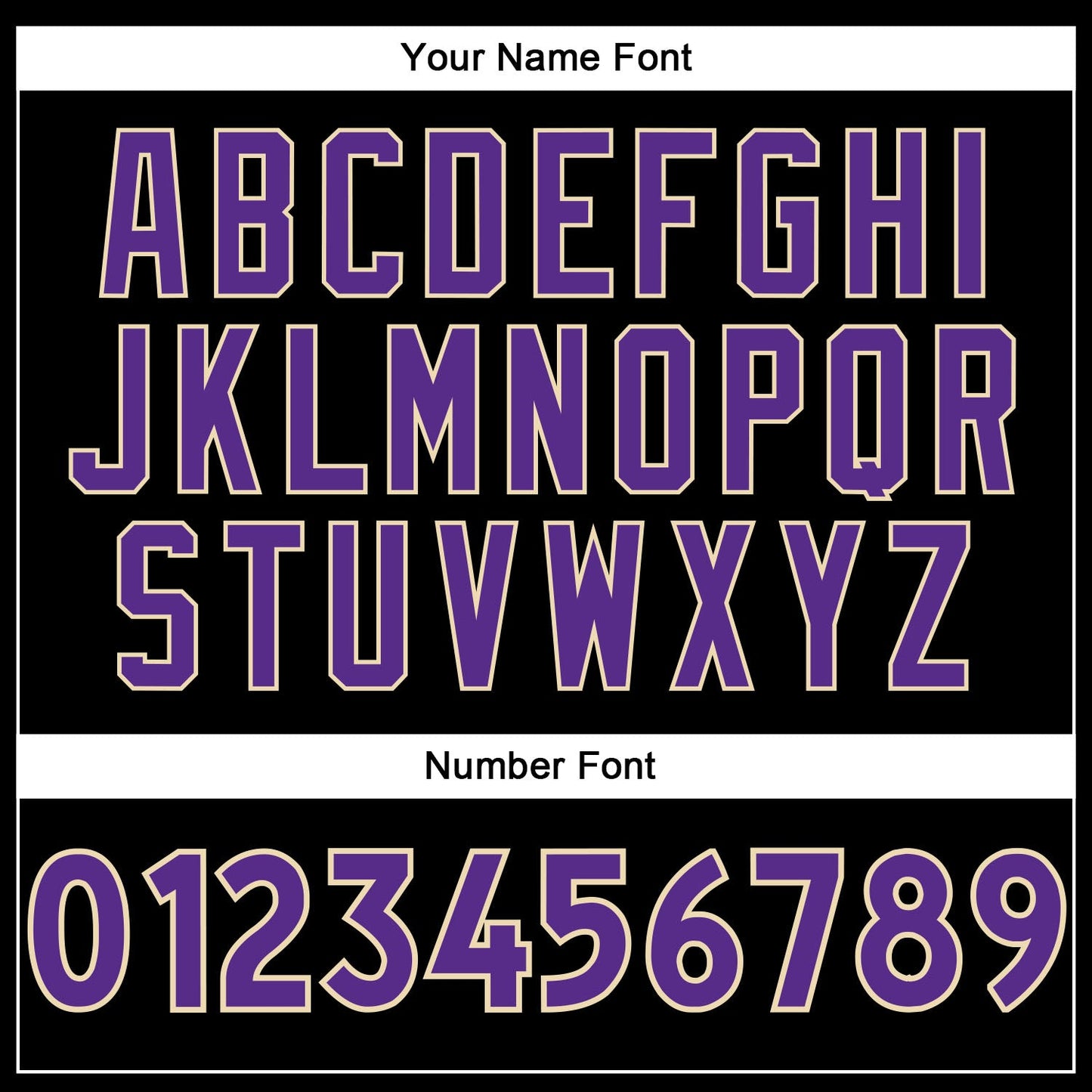 Custom Black Purple-Cream Authentic Baseball Jersey baseball jersey product view 5