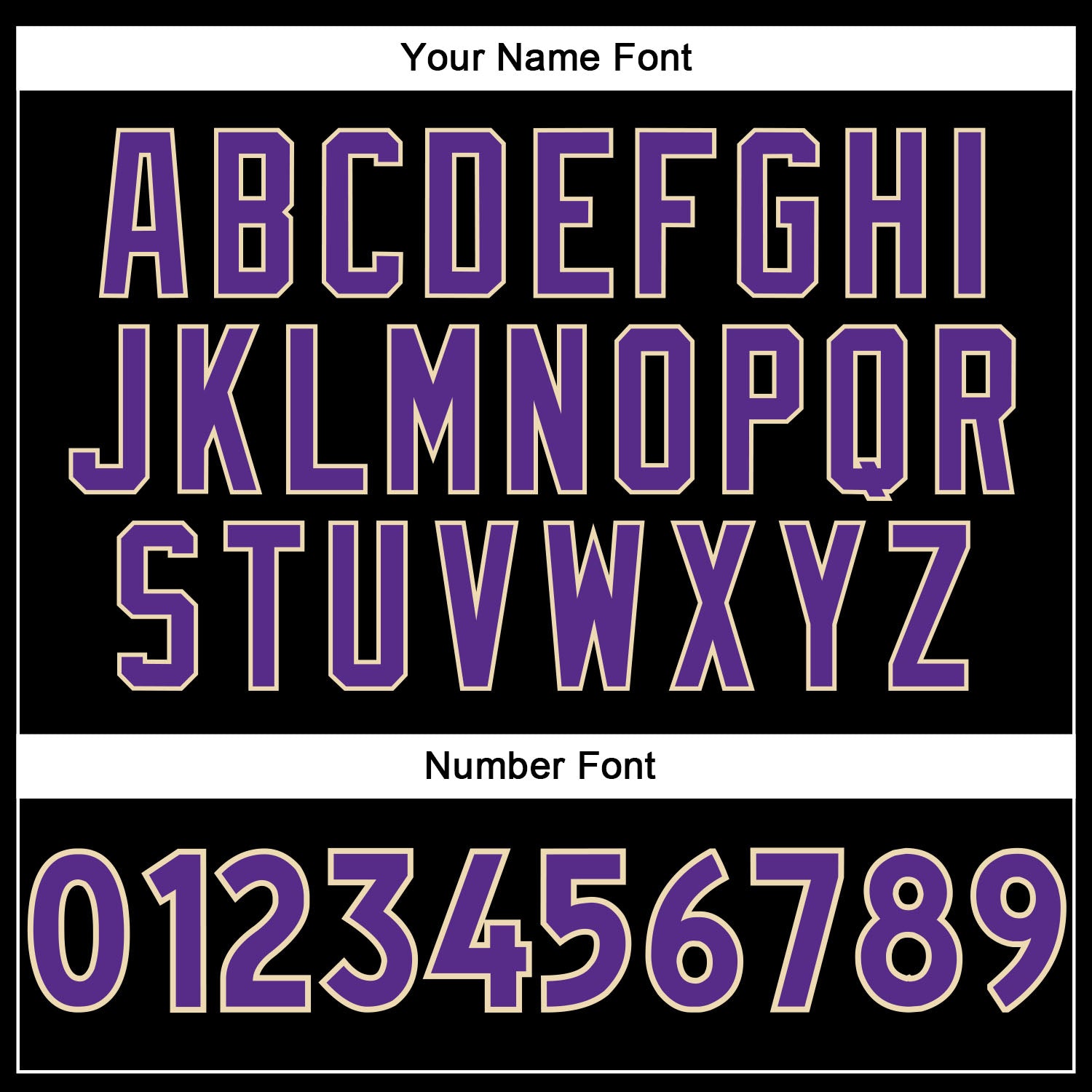 Custom Black Purple-Cream Authentic Baseball Jersey baseball jersey product view 5