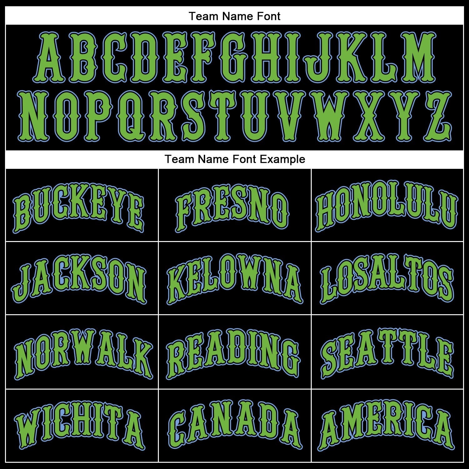 Custom Black Light Blue Pinstripe Neon Green Authentic Baseball Jersey baseball jersey product view 4