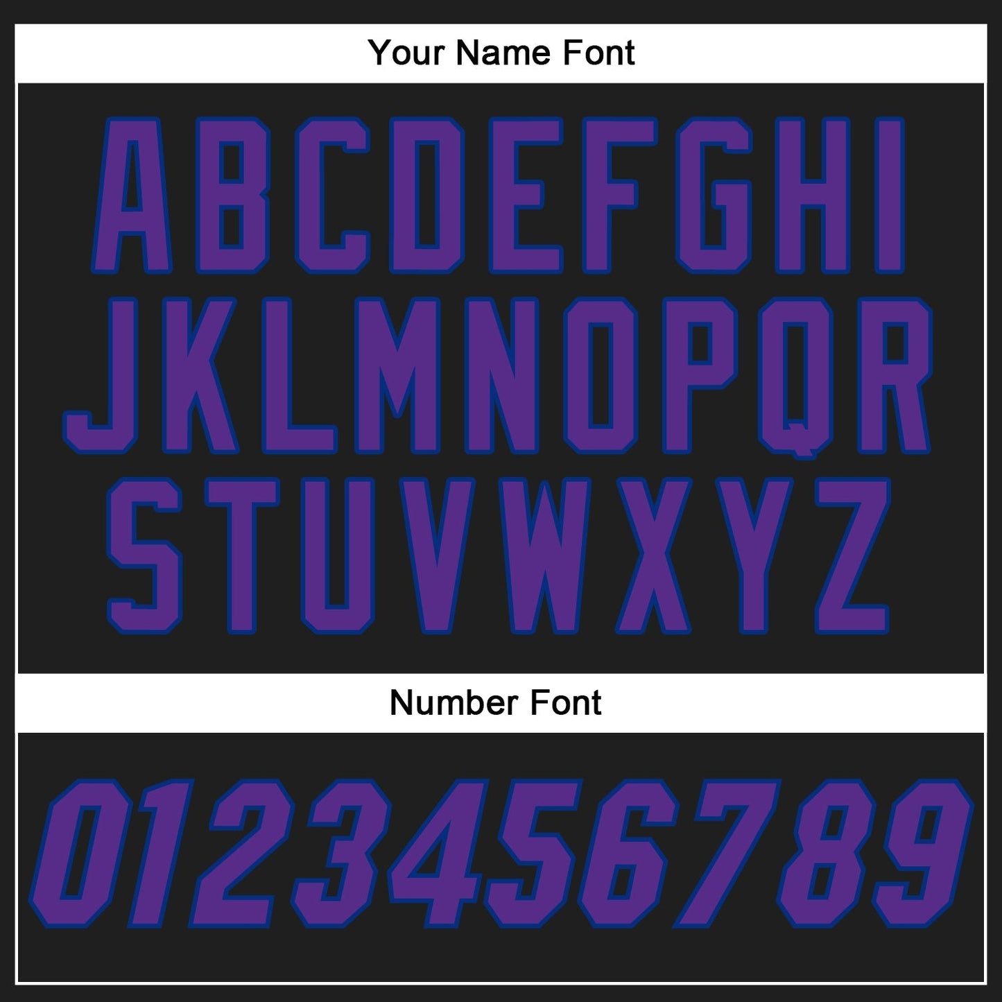 Custom Black Purple-Royal Authentic Baseball Jersey baseball jersey product view 5