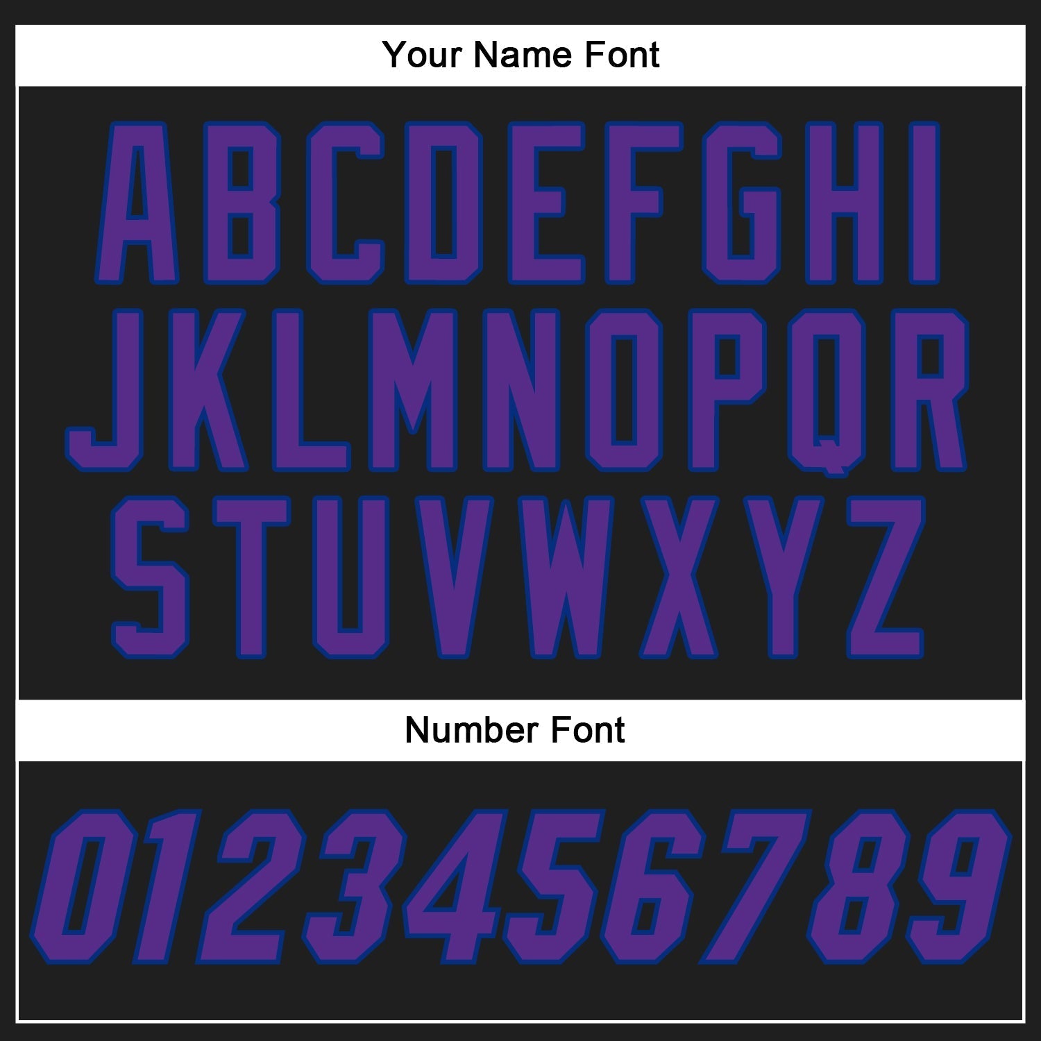 Custom Black Purple-Royal Authentic Baseball Jersey baseball jersey product view 5