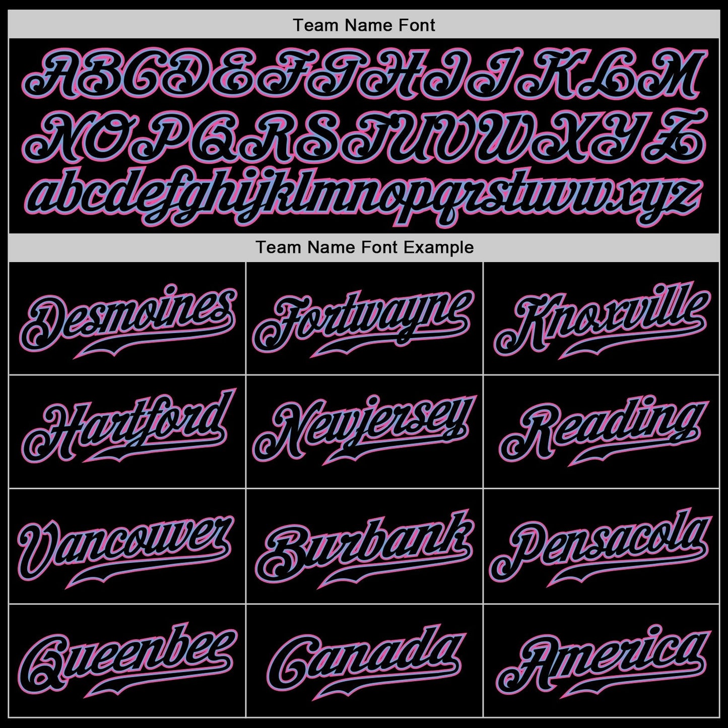 Custom Black Black Light Blue Pink-White Authentic Baseball Jersey baseball jersey product view 4