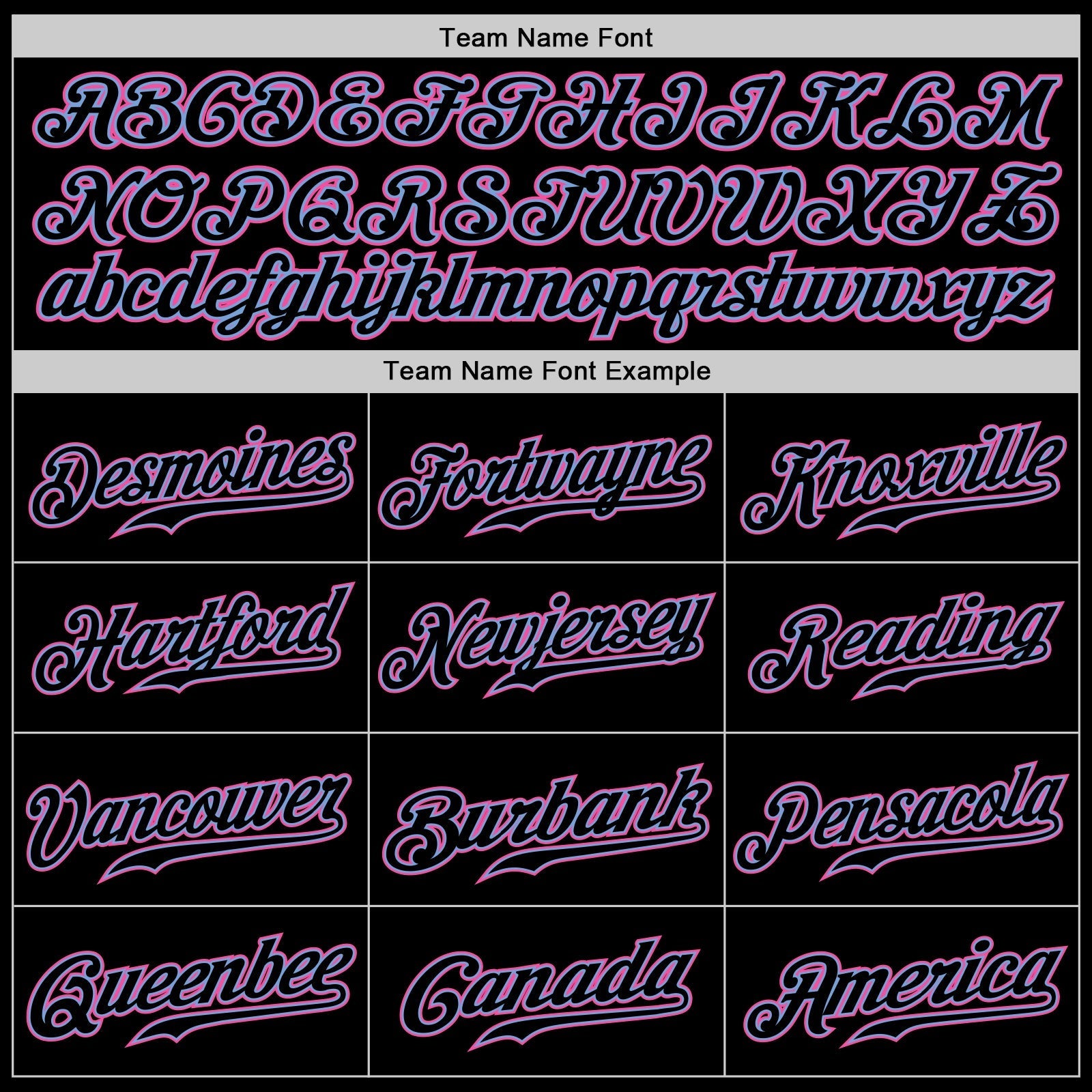 Custom Black Black Light Blue Pink-White Authentic Baseball Jersey baseball jersey product view 4