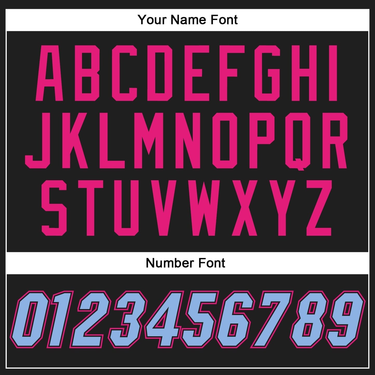 Custom Black Light Blue-Hot Pink Authentic Baseball Jersey baseball jersey product view 5
