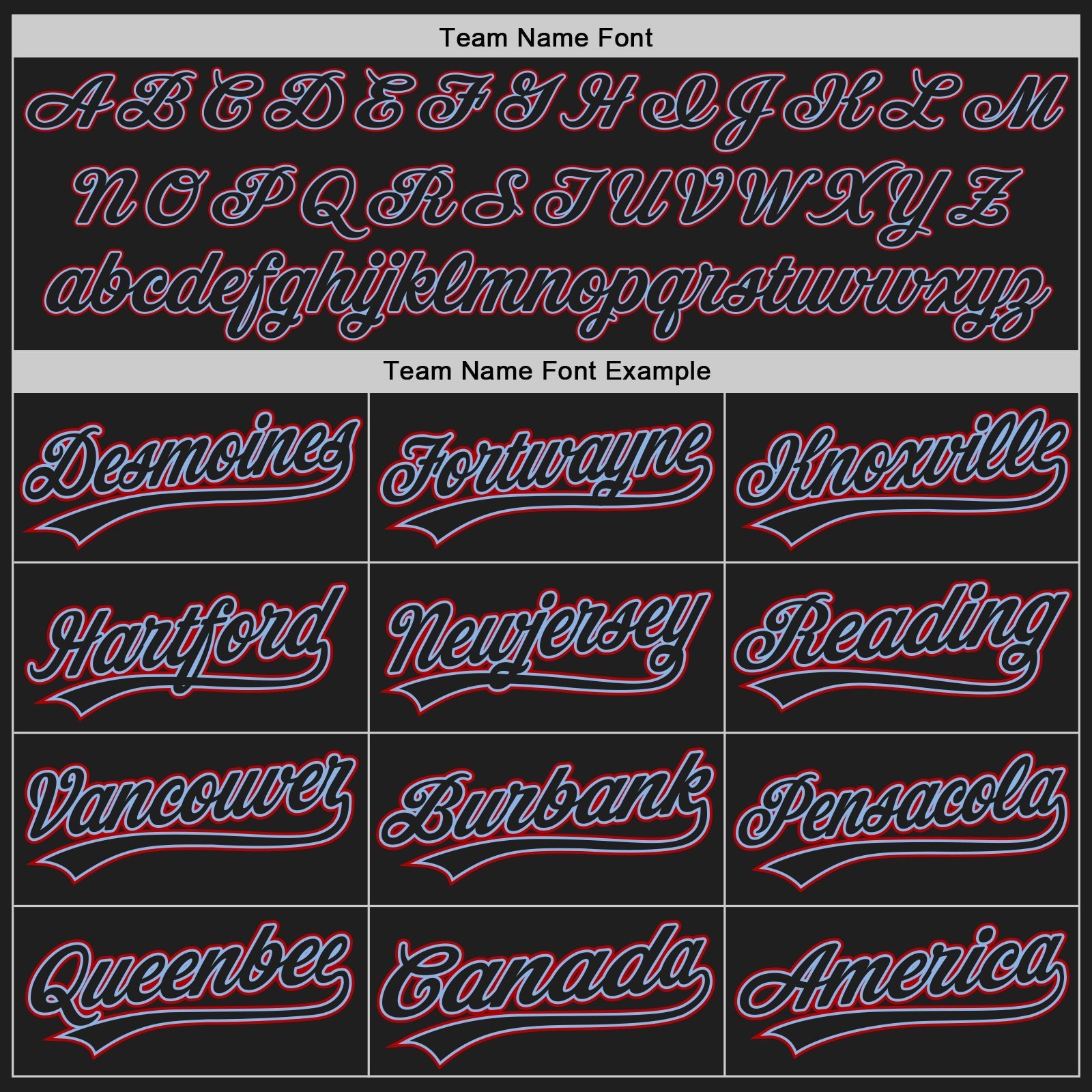 Custom Black Black Light Blue-Red Authentic Baseball Jersey baseball jersey product view 4