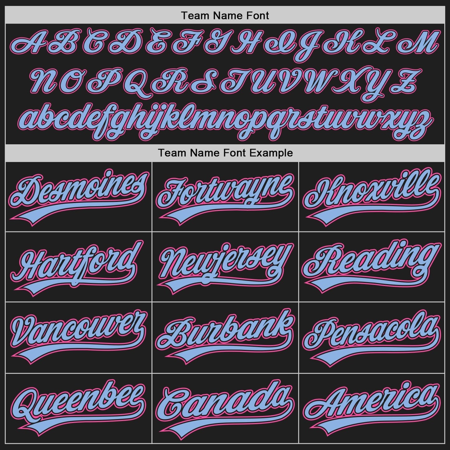 Custom Black Light Blue Pinstripe Pink Authentic Baseball Jersey baseball jersey product view 4