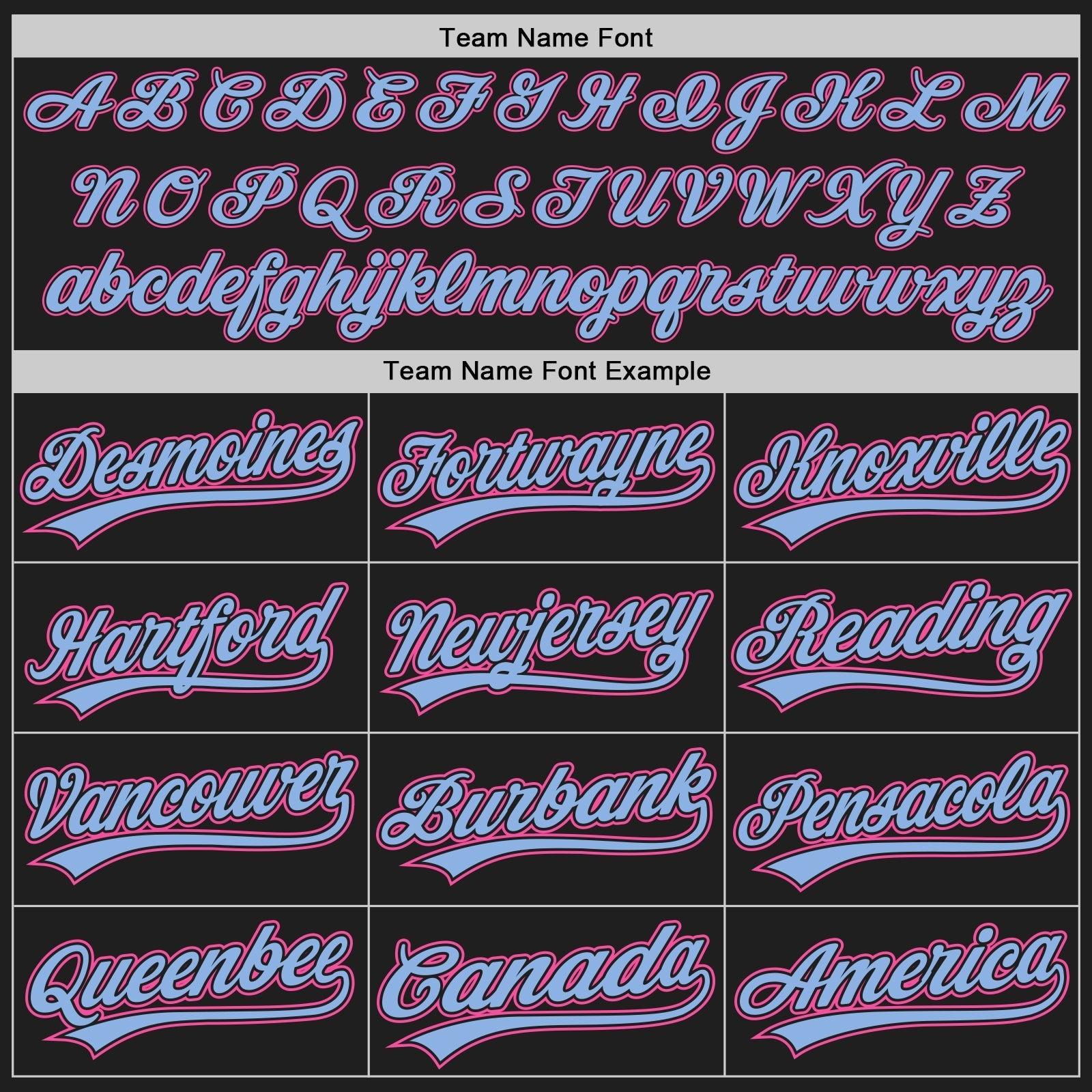 Custom Black Light Blue Pinstripe Pink Authentic Baseball Jersey baseball jersey product view 4