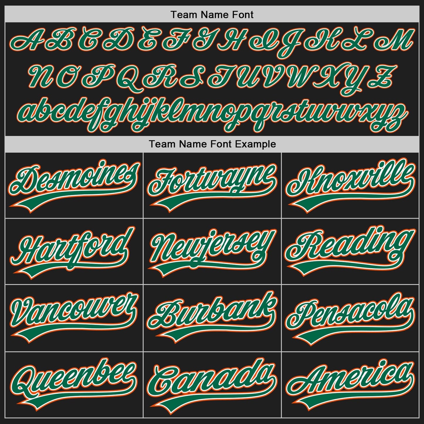 Custom Black Orange Pinstripe Kelly Green-White Authentic Baseball Jersey baseball jersey product view 4