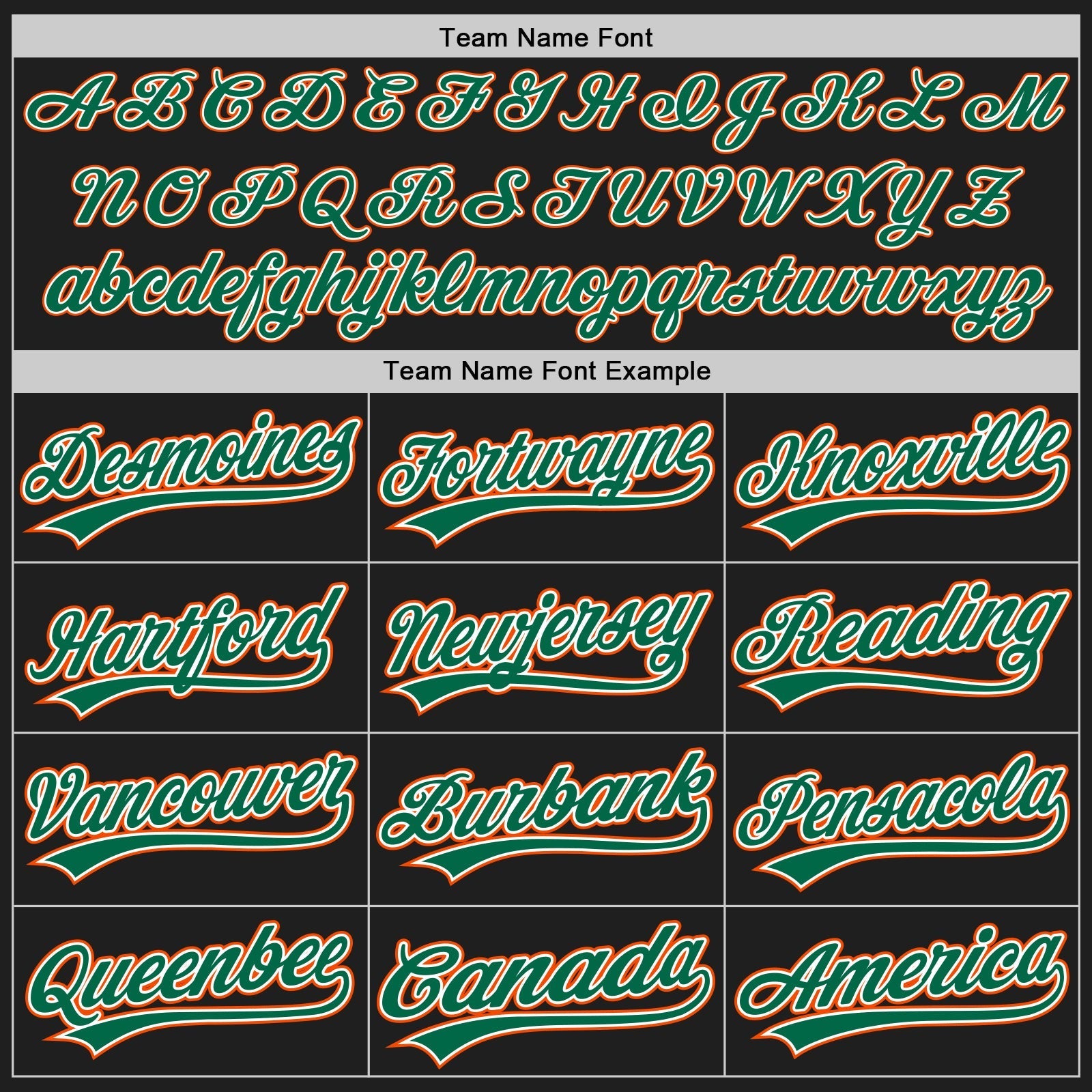 Custom Black Orange Pinstripe Kelly Green-White Authentic Baseball Jersey baseball jersey product view 4