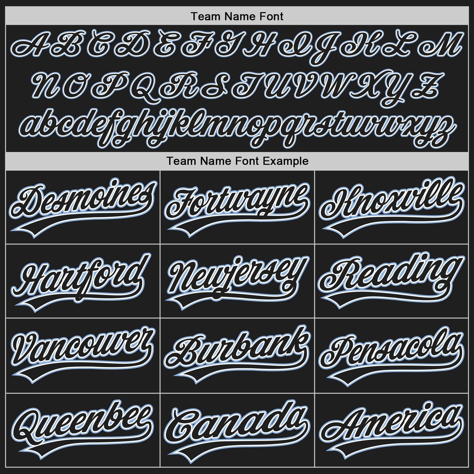 Custom Black Light Blue Pinstripe Black-White Authentic Baseball Jersey baseball jersey product view 5