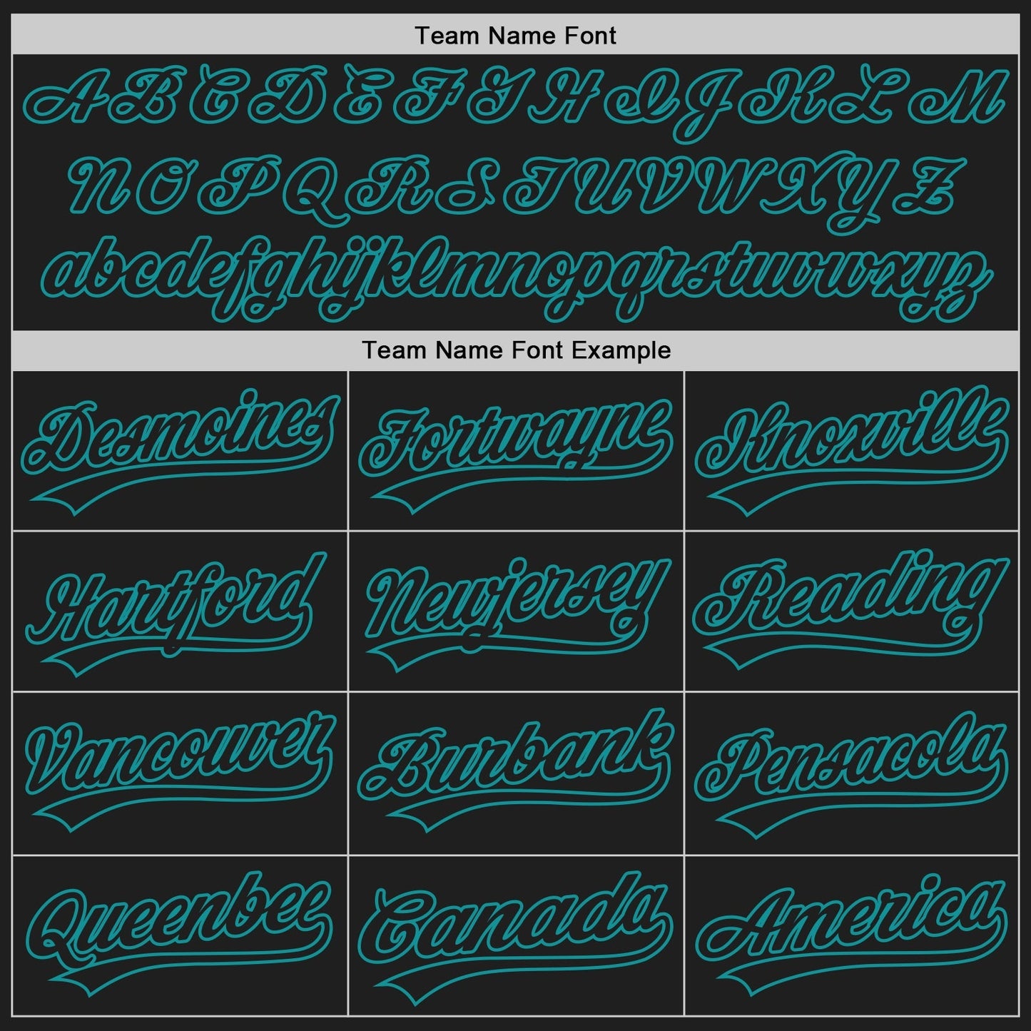Custom Black Teal Pinstripe Black Authentic Baseball Jersey baseball jersey product view 4
