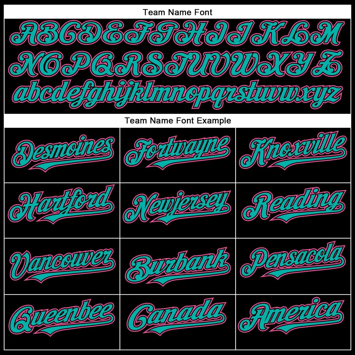 Custom Black Pink-Aqua Authentic Baseball Jersey baseball jersey product view 4