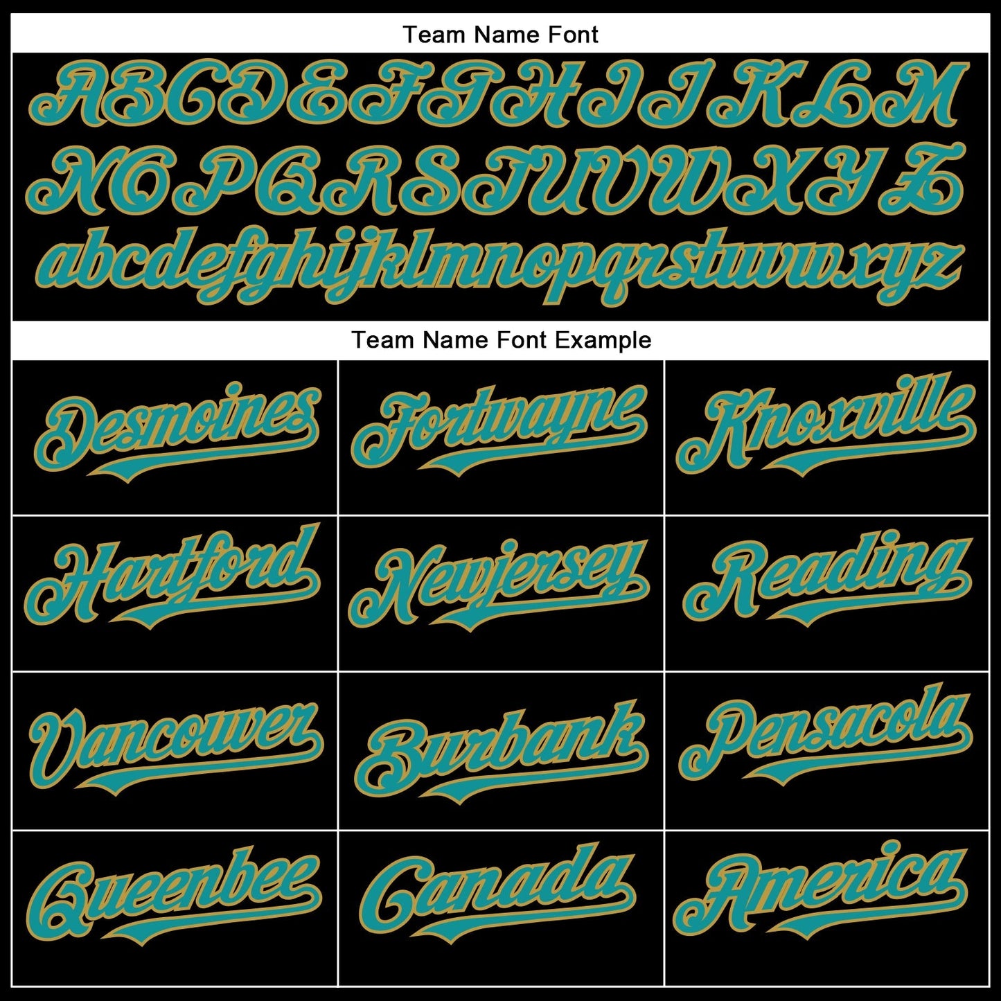 Custom Black Teal-Old Gold Authentic Baseball Jersey baseball jersey product view 4