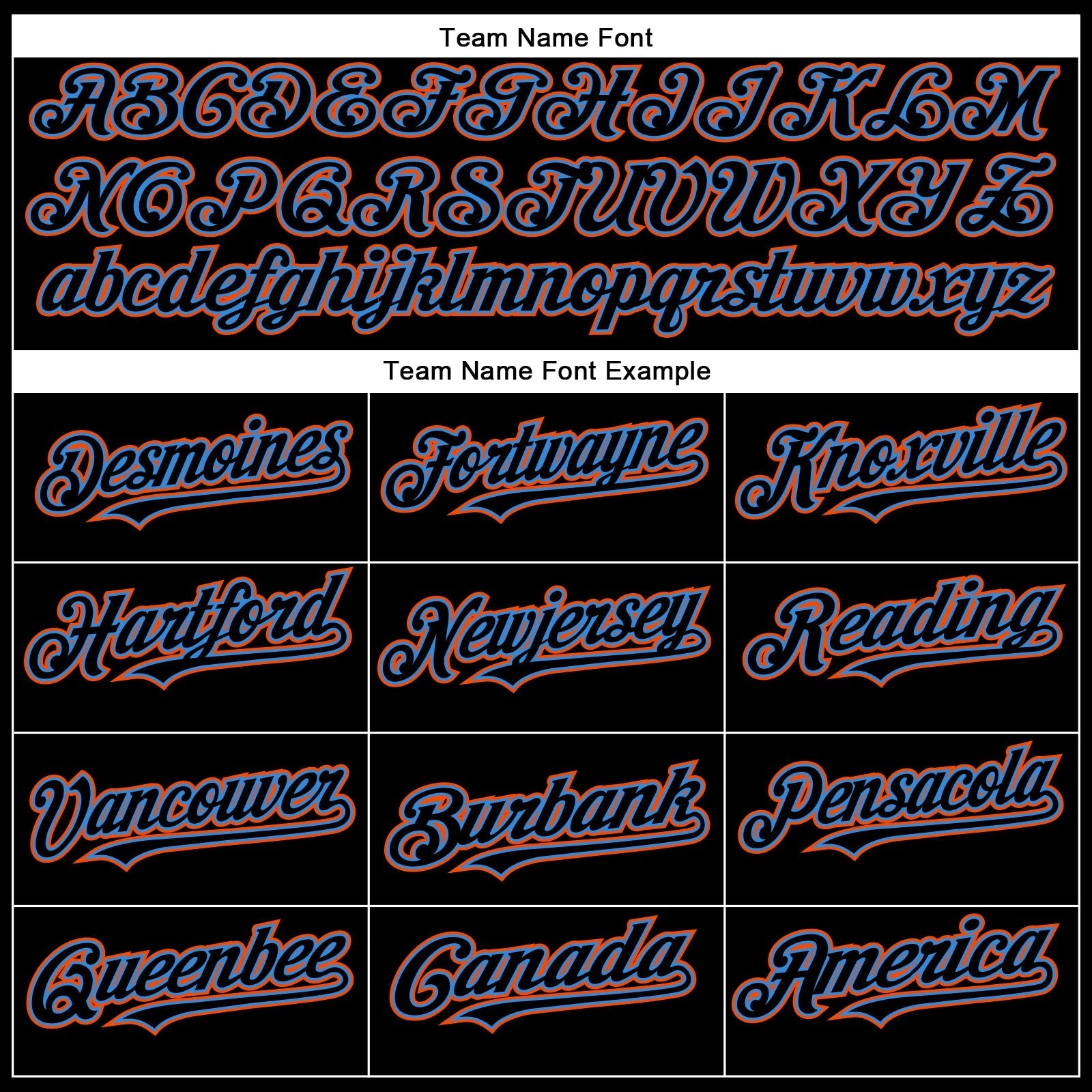 Custom Black Electric Blue-Orange Authentic Baseball Jersey baseball jersey product view 4