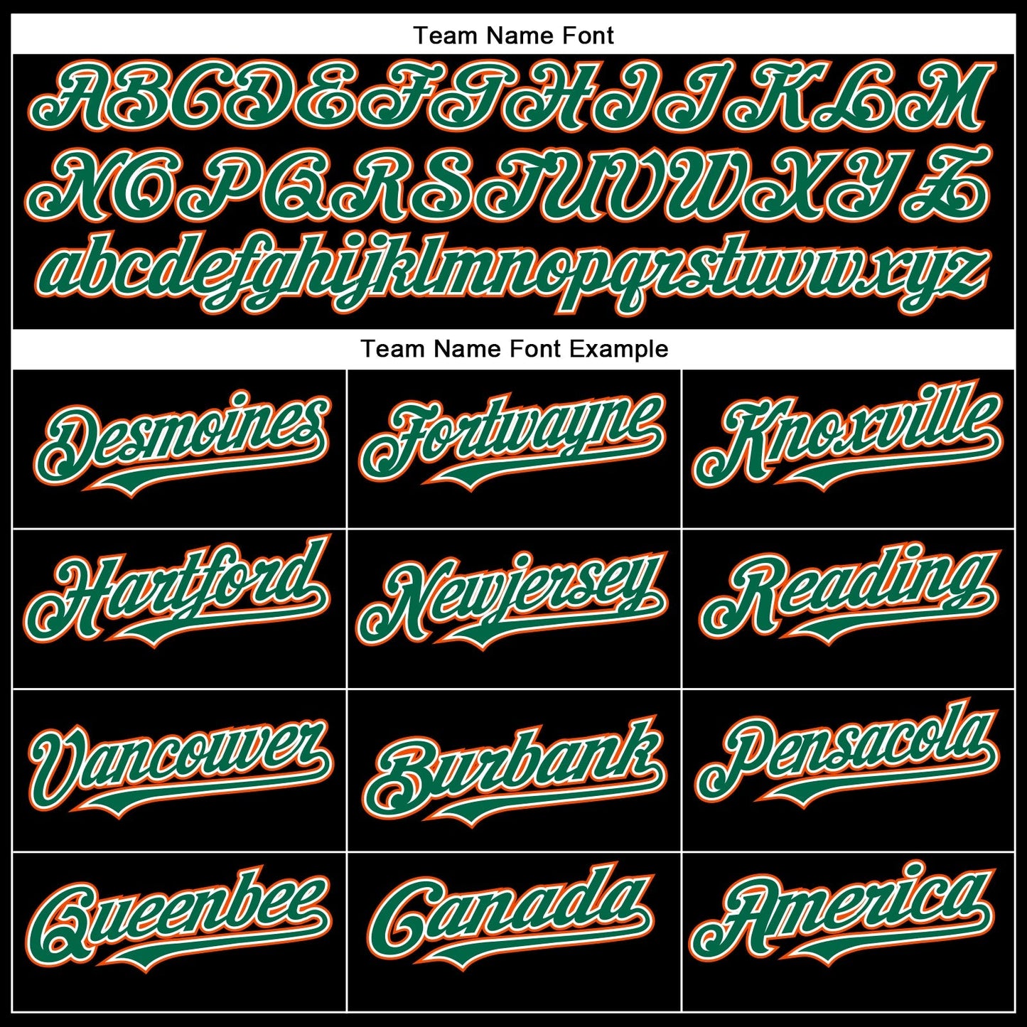 Custom Black Orange-Kelly Green Authentic Baseball Jersey baseball jersey product view 4