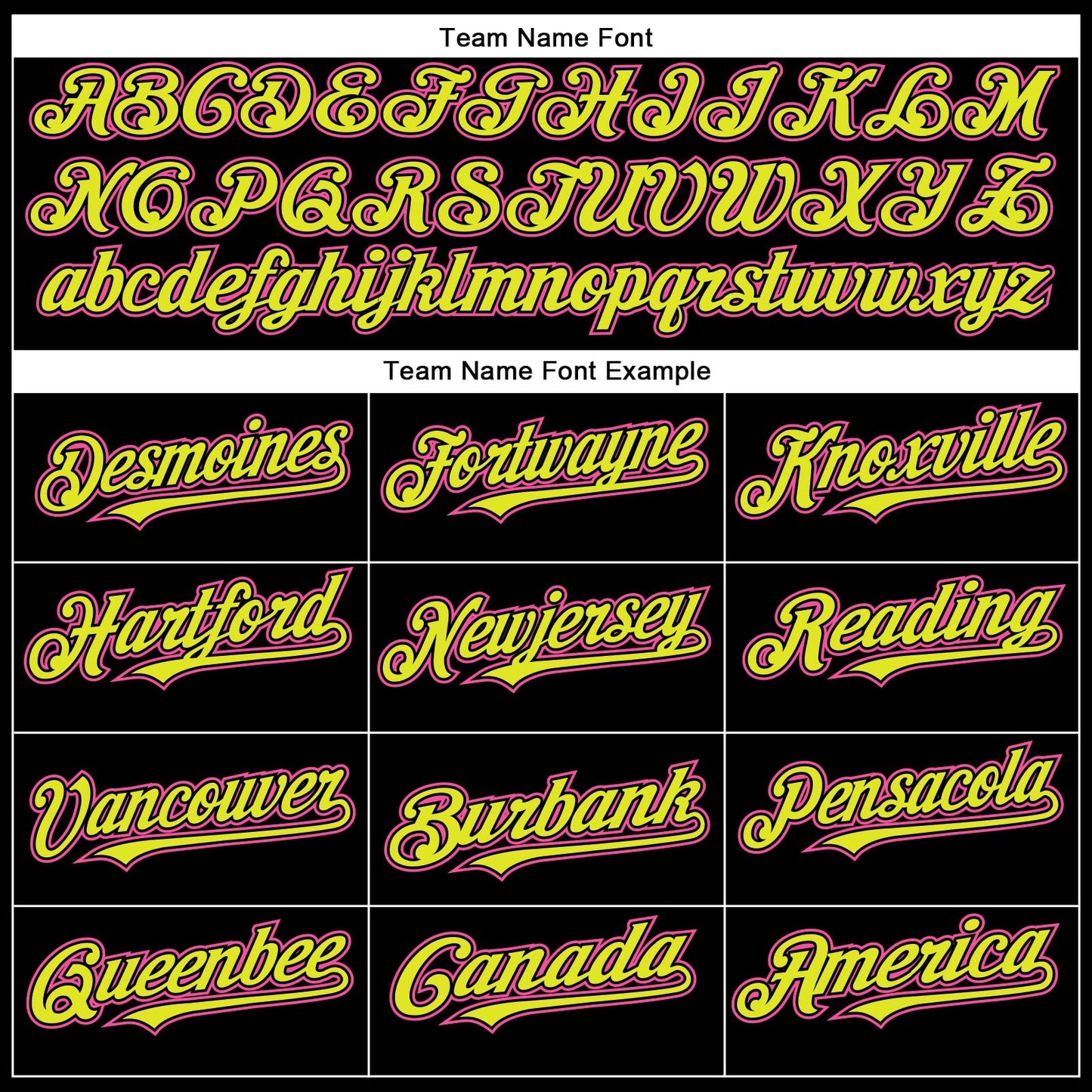 Custom Black Pink-Neon Yellow Authentic Baseball Jersey baseball jersey product view 4