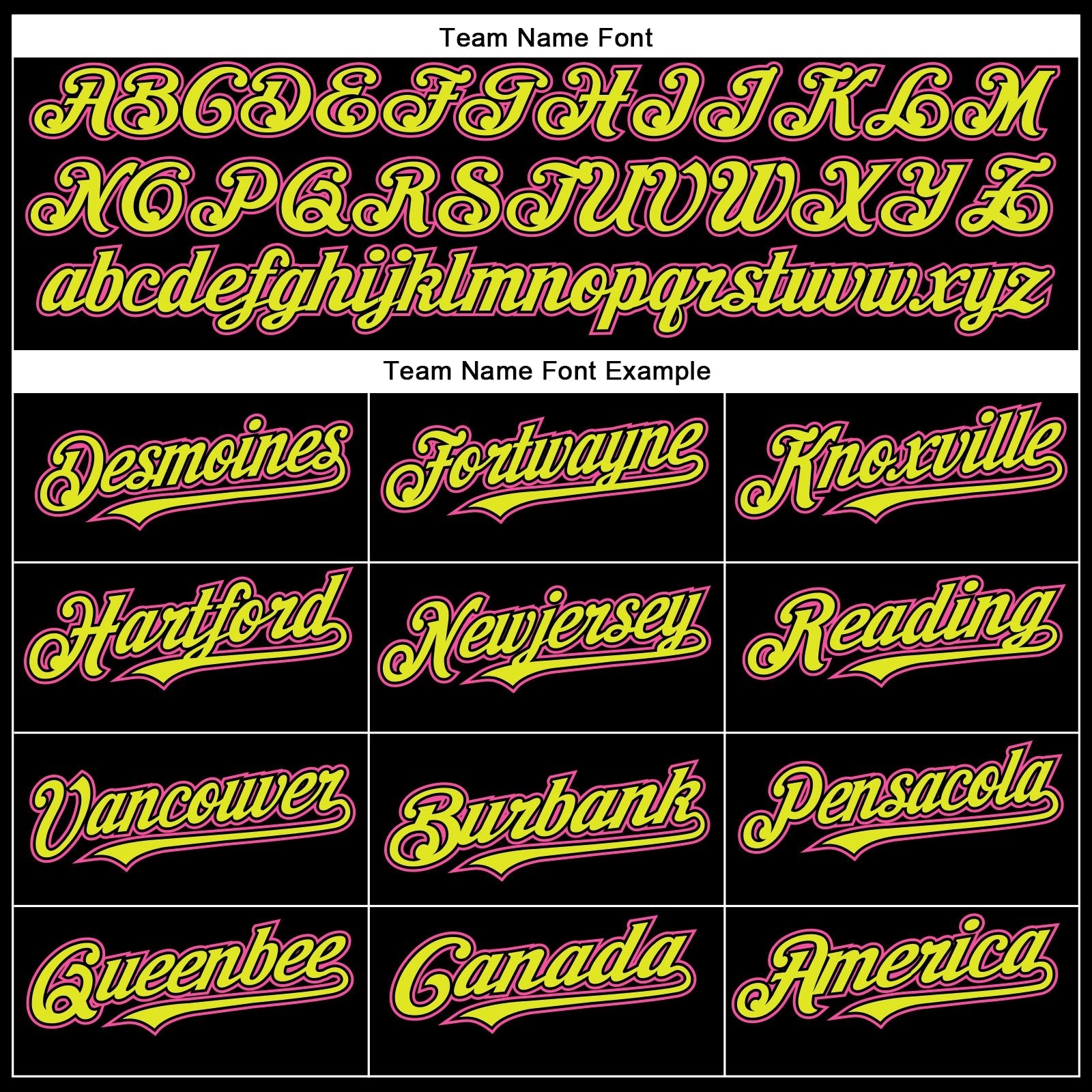 Custom Black Pink-Neon Yellow Authentic Baseball Jersey baseball jersey product view 4
