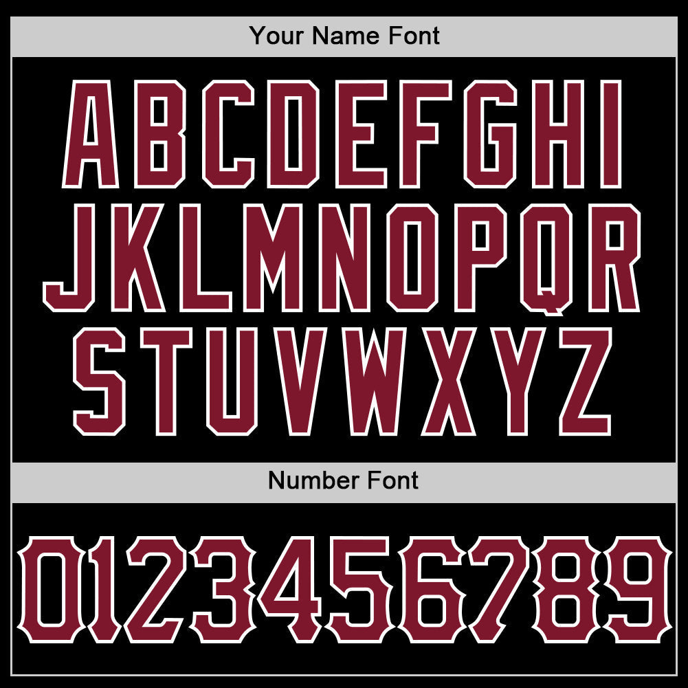 Custom Black White Pinstripe Crimson Authentic Sleeveless Baseball Jersey baseball jersey product view 4
