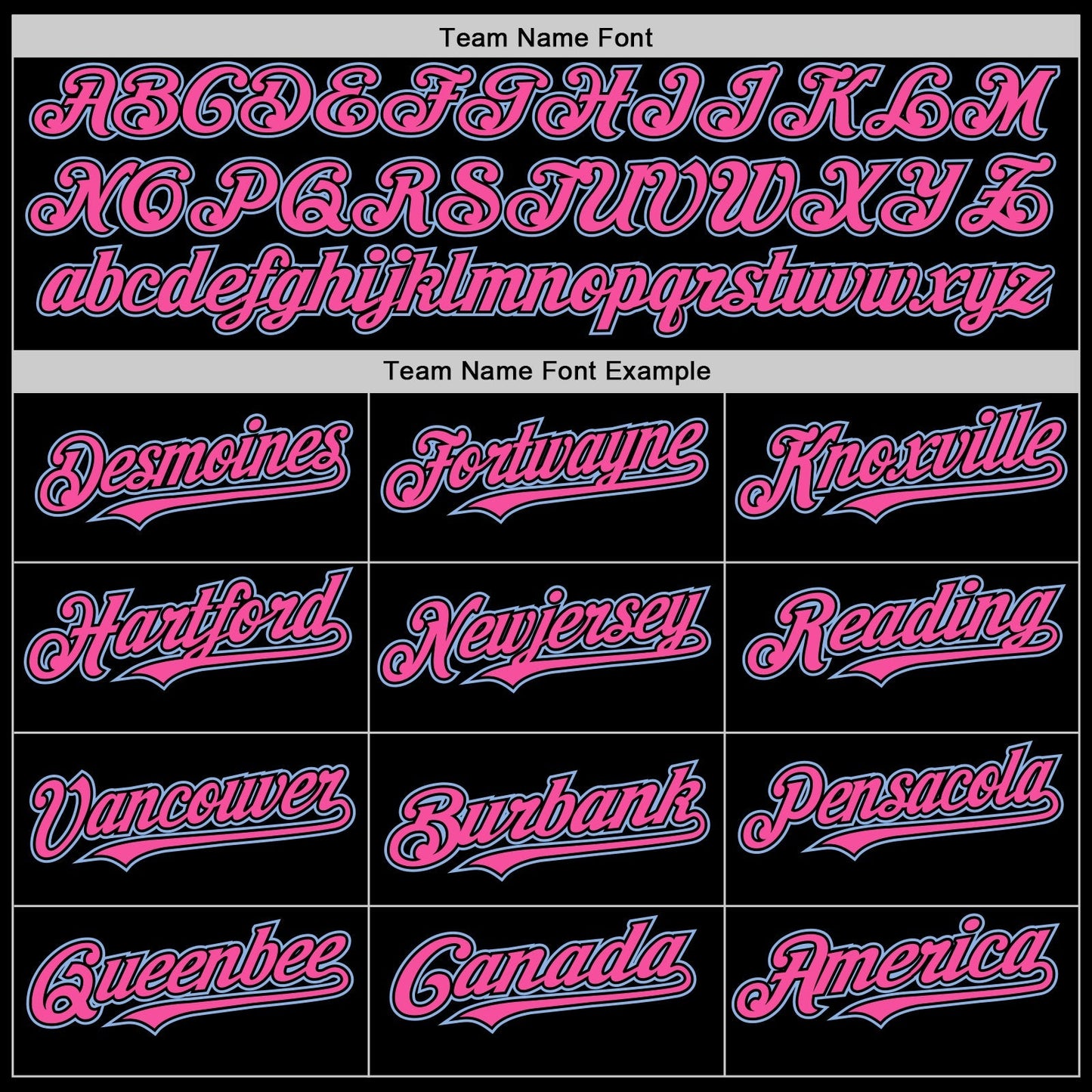Custom Black Pink Pinstripe Light Blue Authentic Sleeveless Baseball Jersey baseball jersey product view 3