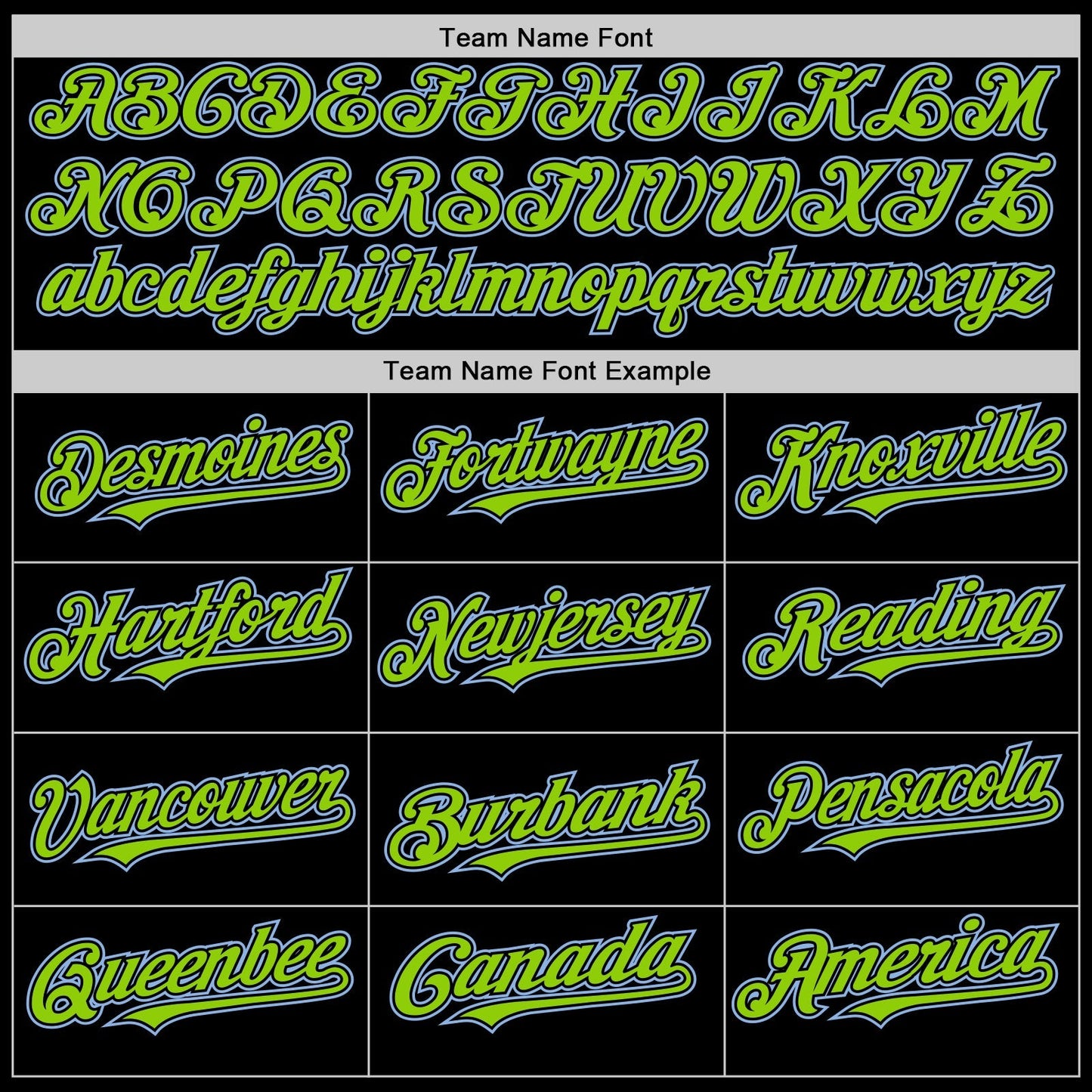 Custom Black Neon Green Pinstripe Light Blue Authentic Sleeveless Baseball Jersey baseball jersey product view 3