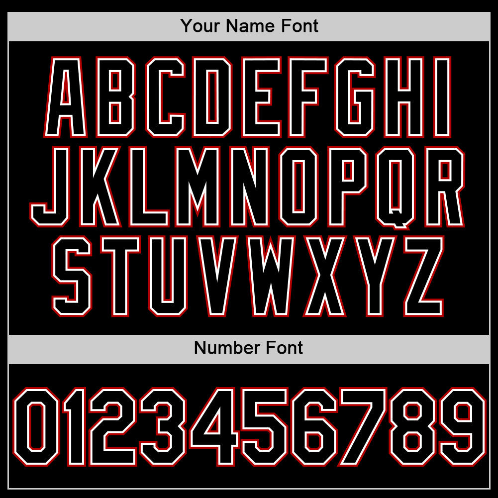 Custom Black Red Pinstripe White Authentic Sleeveless Baseball Jersey baseball jersey product view 4