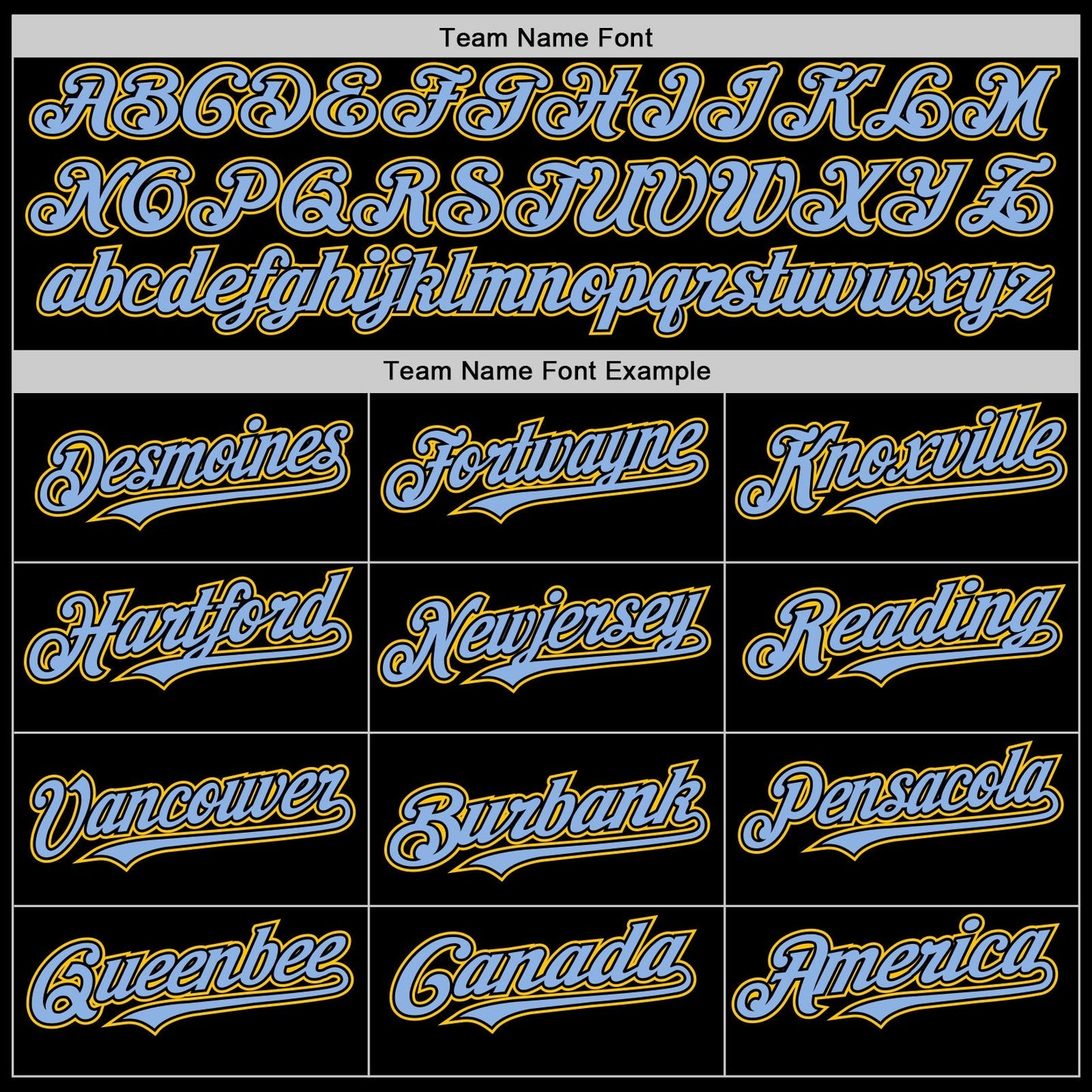 Custom Black Light Blue Pinstripe Yellow Authentic Sleeveless Baseball Jersey baseball jersey product view 3