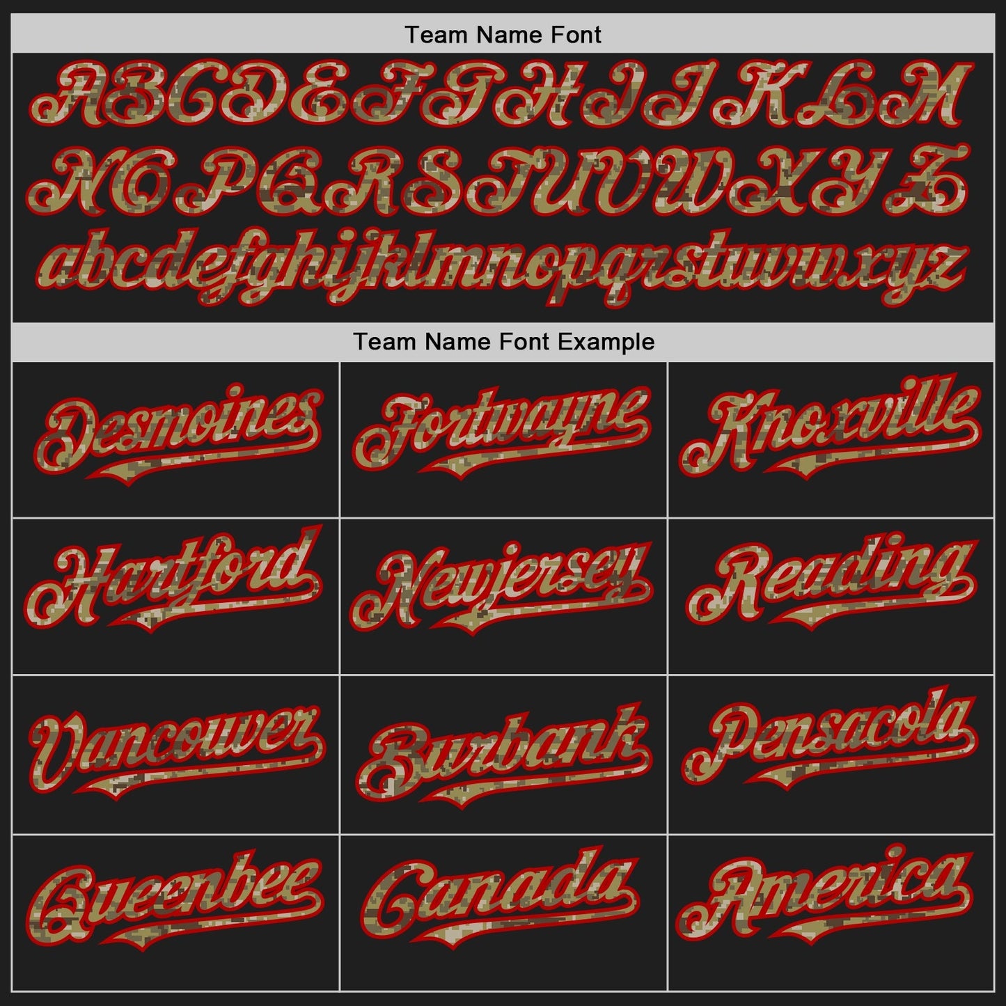 Custom Black Camo-Red Authentic Baseball Jersey baseball jersey product view 4