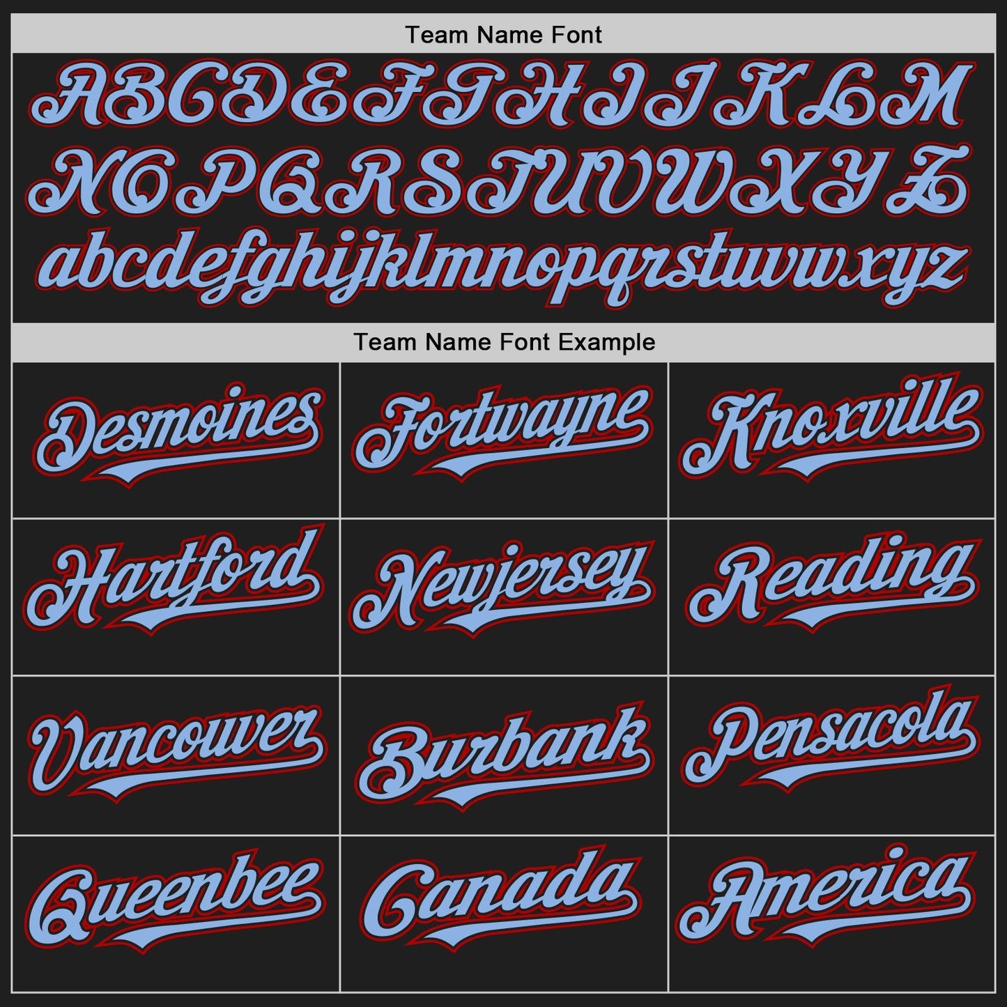 Custom Black Light Blue Pinstripe Red Authentic Baseball Jersey baseball jersey product view 4