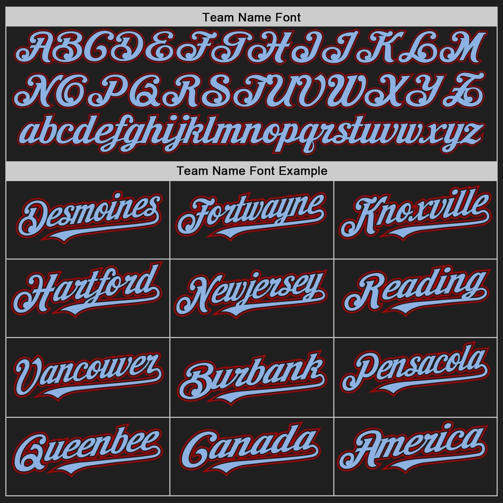Custom Black Light Blue Pinstripe Red Authentic Baseball Jersey baseball jersey product view 4
