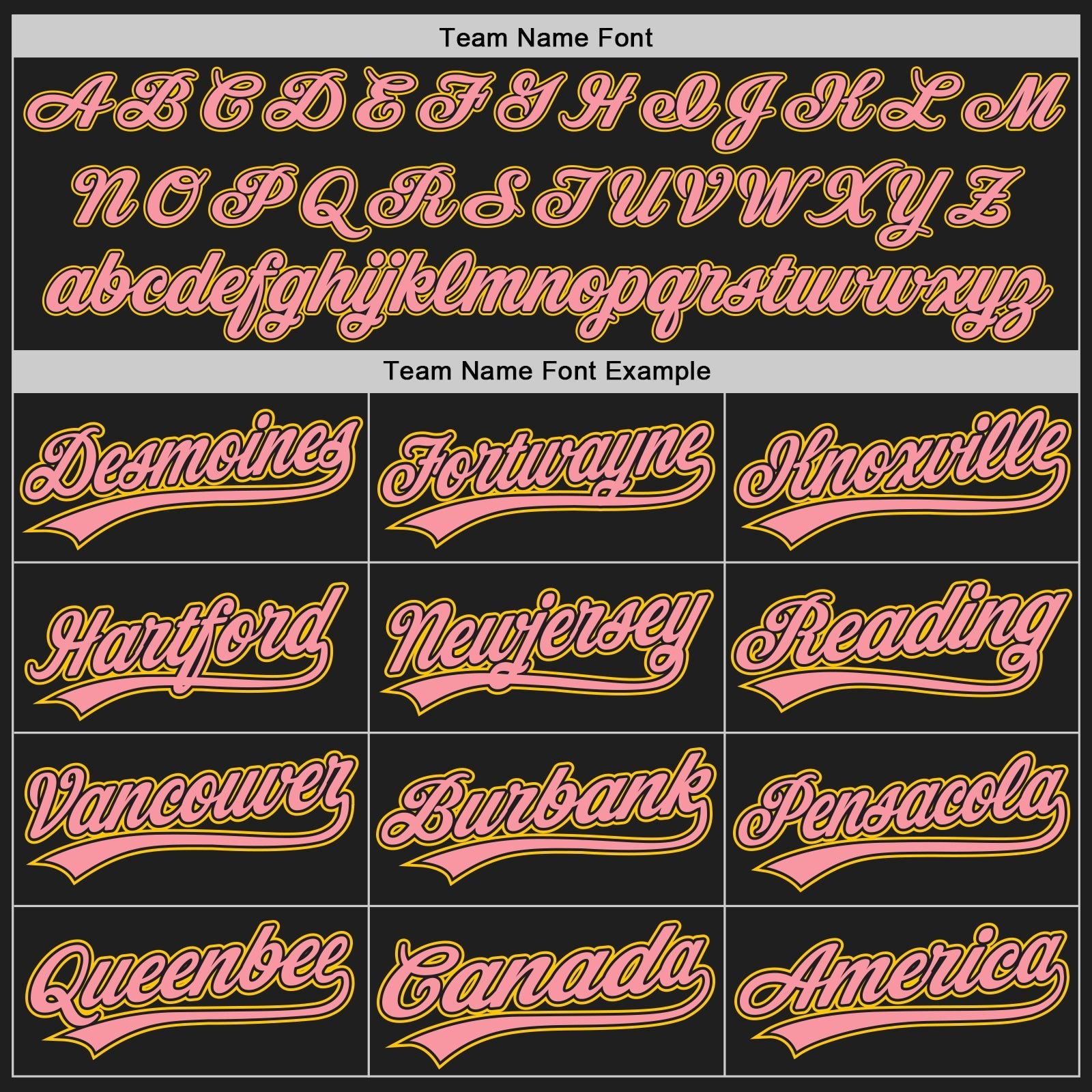Custom Black Medium Pink-Yellow Authentic Baseball Jersey baseball jersey product view 4