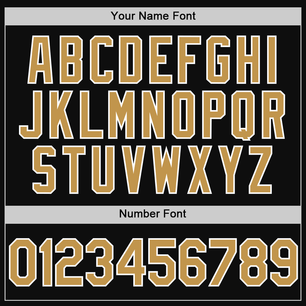 Custom Black Old Gold-White Authentic Throwback Baseball Jersey baseball jersey product view 5
